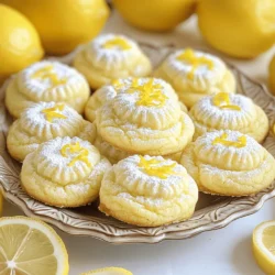 To make lemon ricotta cookies, you need these key ingredients: - 1 cup ricotta cheese - 1 cup granulated sugar - 1/3 cup unsalted butter, softened - 1 large egg - Zest from 2 medium lemons - 2 tablespoons lemon juice - 2 cups all-purpose flour - 1 teaspoon baking powder - 1/2 teaspoon baking soda - 1/4 teaspoon fine sea salt - 1 teaspoon vanilla extract - Powdered sugar for dusting (optional) Ricotta cheese gives these cookies a soft texture. The sugar adds sweetness, while lemon zest and juice bring a bright flavor. Using unsalted butter ensures you control the saltiness. You can enhance your cookies with these optional ingredients: - 1 teaspoon almond extract - 1/2 cup chopped nuts (like walnuts or almonds) - 1/2 cup mini chocolate chips Almond extract adds a hint of nuttiness, which pairs well with lemon. Nuts give a nice crunch, while mini chocolate chips add a sweet surprise. If you need to substitute, here are some ideas: - Use cottage cheese instead of ricotta for a lower-fat option. - Swap granulated sugar with coconut sugar for a different flavor. - Replace all-purpose flour with a gluten-free blend for gluten-free cookies. These substitutions keep your cookies tasty while meeting dietary needs. Each change can give the cookies a unique twist. For the full recipe, refer to the section above. First, set your oven to 350°F (175°C). This step is key for even baking. While the oven warms up, grab two baking sheets. Line them with parchment paper. This helps the cookies not stick. You want them to slide right off when they cool. Next, take a large mixing bowl. Add the softened butter and granulated sugar. Use an electric mixer to blend them together. Mix for about 3 to 4 minutes. Your mixture should look light and fluffy. This step is important because it adds air to the cookies. Now, it’s time to mix in the wet ingredients. Add ricotta cheese, egg, lemon zest, lemon juice, and vanilla extract. Blend these until the mixture is smooth. In a separate bowl, whisk together the flour, baking powder, baking soda, and salt. This ensures the leavening agents spread evenly. Gradually combine the dry ingredients with the wet mixture. Use a spatula to stir gently. Do not overmix; the dough should be soft and a bit sticky. Use a cookie scoop or tablespoon to drop mounds of dough onto the baking sheets. Space them about 2 inches apart. Bake for 12-15 minutes. The edges should turn a light golden color. The centers should look slightly puffed. Let them cool on the sheets for 5 minutes. Then, transfer them to a wire rack to cool completely. If you like, dust them with powdered sugar for a sweet touch. Baking can be tricky. Here are some common mistakes to watch out for: - Not measuring flour correctly: Too much flour makes cookies dry. Use a scale or spoon flour into the cup and level it off. - Overmixing the dough: This can lead to tough cookies. Mix until just combined. - Skipping the cooling time: Letting cookies sit helps them firm up. Don't rush this step. - Using cold ingredients: Make sure your butter and ricotta are at room temperature. This helps the dough mix well. For soft and chewy cookies, follow these tips: - Use ricotta cheese: It adds moisture and a soft texture. - Don’t overbake: Keep an eye on the cookies. They should be slightly soft in the center. - Chill the dough: If you have time, chill the dough for 30 minutes. This helps with shaping and texture. Lemon zest is key to bright flavors. Here’s how to use it well: - Use fresh lemons: Fresh zest has more flavor than dried. - Zest before juicing: It’s easier to zest before cutting the lemon. - Add more zest: If you love lemon, feel free to add extra zest for a bolder taste. For the full recipe, check out the detailed steps in the article! {{image_4}} You can add chocolate chips to your lemon ricotta cookies. Just fold in one cup of semi-sweet chocolate chips into the dough before you scoop them. The sweet chocolate balances the tart lemon. This mix creates a fun surprise in every bite. The cookies remain soft, chewy, and full of flavor. You can enjoy the classic taste with a chocolate twist. To make gluten-free lemon ricotta cookies, swap the all-purpose flour for a gluten-free blend. Look for one that works cup-for-cup with regular flour. This change keeps the texture soft and light. The lemon flavor shines through just like the original recipe. You can serve these to friends with gluten sensitivities without worry. For a new flavor, try adding herbs. Fresh rosemary or thyme can add a unique twist. Use one tablespoon of finely chopped herbs in the dough. This savory touch pairs well with the lemon's brightness. It’s perfect for a fancy brunch or a savory snack. You’ll surprise your guests with these delightful cookies. These variations show how flexible lemon ricotta cookies can be. You can explore different flavors and find your favorite. For the full recipe, check the earlier section. Enjoy baking! To keep your Lemon Ricotta Cookies fresh, store them in an airtight container. Place parchment paper between layers to prevent sticking. Keep them in a cool, dry place away from sunlight. This helps maintain their soft texture and bright flavor. When stored properly, these cookies can last up to one week. If you notice any changes in texture or smell, it is best to discard them. Make sure to check for any signs of mold or spoilage. You can freeze Lemon Ricotta Cookies for up to three months. To freeze, let them cool completely first. Then, wrap each cookie tightly in plastic wrap and place them in a freezer bag. Label the bag with the date. When you’re ready to enjoy them, simply thaw at room temperature for about an hour. For best results, do not refreeze thawed cookies. Yes, you can use low-fat ricotta cheese. It will work well in this recipe. However, the texture may be slightly different. The cookies might be less rich and creamy. To keep the taste, consider adding a touch more butter or lemon zest. If you make larger cookies, you need to adjust the baking time. Increase the time by 2 to 4 minutes. Keep an eye on the cookies as they bake. They should still be slightly golden around the edges and puffy in the center. These cookies can be made suitable for some dietary needs. For gluten-free options, use a gluten-free flour blend. If you need dairy-free cookies, try a dairy-free ricotta. Always check labels for allergens to ensure safety. These cookies shine on their own but can be served in fun ways. Try dusting them with powdered sugar for a sweet touch. Pair them with a cup of tea or coffee for a delightful treat. You can also serve them with fresh fruit or a scoop of lemon sorbet for extra zing. For a festive vibe, arrange them on a pretty plate and add a few lemon slices around them. Enjoy every bite with family and friends! Lemon Ricotta Cookies are a favorite of mine. They taste fresh and light. The ricotta makes them soft and fluffy. The lemon adds a zesty kick that brightens your day. You will love how easy they are to make. Let’s dive into the ingredients and steps! - 1 cup ricotta cheese - 1 cup granulated sugar - 1/3 cup unsalted butter, softened to room temperature - 1 large egg - Zest from 2 medium lemons - 2 tablespoons freshly squeezed lemon juice - 2 cups all-purpose flour - 1 teaspoon baking powder - 1/2 teaspoon baking soda - 1/4 teaspoon fine sea salt - 1 teaspoon vanilla extract - Powdered sugar for dusting (optional) 1. Preheat the Oven: Set your oven to 350°F (175°C) and line baking sheets with parchment paper. 2. Cream the Butter and Sugar: Beat softened butter and sugar in a bowl until light and fluffy. 3. Mix Wet Ingredients: Add ricotta, egg, lemon zest, lemon juice, and vanilla. Blend until smooth. 4. Combine Dry Ingredients: In a separate bowl, whisk flour, baking powder, baking soda, and salt. 5. Incorporate Dry Mixture: Gradually add the dry mix to the wet mix. Stir gently until combined. 6. Scoop Cookies: Drop rounded mounds of dough on the sheets, leaving space between them. 7. Bake: Bake for 12-15 minutes. The edges should turn golden, and the centers puff up. 8. Finish with Dusting: Cool cookies and dust with powdered sugar if desired. These steps make baking fun! You can find the full recipe above to guide you through this tasty journey. Enjoy your baking! This article covers making Lemon Ricotta Cookies, from essential ingredients to helpful tips. You learned how to mix flavors, avoid common mistakes, and create tasty variations. Remember, you can switch ingredients to suit your needs, like making gluten-free options. Proper storage keeps cookies fresh and delicious. Finally, asking questions ensures you get perfect cookies every time. Enjoy baking these treats and share them with friends!