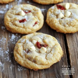 To make white chocolate strawberry cookies, you will need: - 1 cup unsalted butter, softened - 1 cup packed brown sugar - 1/2 cup granulated white sugar - 2 large eggs, at room temperature - 2 teaspoons pure vanilla extract - 2 1/2 cups all-purpose flour - 1 teaspoon baking soda - 1/2 teaspoon sea salt - 1 cup dried strawberries, finely chopped - 1 cup white chocolate chips - Optional: powdered sugar for dusting You can make a few swaps if you need to. For butter, use margarine. For brown sugar, light or dark works just fine. You can also replace eggs with flaxseed meal mixed with water. Just mix 1 tablespoon of flaxseed with 2.5 tablespoons of water. Let it sit for 5 minutes to thicken. If you want a lighter option, you can use half the amount of white sugar. This will still keep your cookies sweet without being too rich. Want to change things up? Here are some fun add-ins: - Chopped nuts like almonds or walnuts for crunch. - White chocolate chunks for extra sweetness. - A dash of almond extract for a unique flavor. - Fresh strawberries, but note they may change the cookie's texture. Feel free to mix and match to find your favorite flavor combo. For the full recipe, check out the detailed steps provided. Start by preheating your oven to 350°F (175°C). This temperature ensures even baking. While the oven heats, line a baking sheet with parchment paper. This step keeps the cookies from sticking. It makes cleaning easier too! In a large mixing bowl, add 1 cup of softened unsalted butter, 1 cup of packed brown sugar, and 1/2 cup of granulated white sugar. Use an electric mixer on medium speed. Beat the mixture for about 3-4 minutes. You want it to be light and fluffy. This process adds air, making your cookies soft and tender. Now, it's time to add the eggs. Add 2 large eggs, one at a time. Mix well after each egg to ensure they blend in fully. Next, add 2 teaspoons of pure vanilla extract. Stir until it's all combined. This mix gives your cookies a rich flavor. Remember, every step builds the taste you will love! To get the best texture, follow these steps. First, use room temperature butter. This helps the dough mix well. Second, do not overmix the dough. Mix just until you see no flour. This keeps the cookies soft and chewy. Lastly, let the cookies cool on a wire rack. This helps them stay fluffy. If you have leftover cookies, store them in a sealed container. Keep them at room temperature. This keeps them fresh for about five days. You can also freeze them. Wrap each cookie in plastic wrap. Then, place them in a freezer bag. They can last up to three months! Make your cookies look fancy with a few simple tricks. Dust them lightly with powdered sugar. This adds a nice touch. You can also serve them on a colorful plate. Pair them with fresh strawberries or a scoop of vanilla ice cream for a delightful treat. For the full recipe, check out the details above! {{image_4}} You can use fresh strawberries instead of dried ones. Fresh strawberries give your cookies a juicy burst of flavor. Start by washing and slicing the strawberries. Remove the green tops and chop them into small pieces. Use about one cup of fresh strawberries in place of the dried ones. You may need to adjust the flour slightly to keep the dough from becoming too wet. Enjoy the fresh taste and bright color in each cookie! Feel free to mix in other flavors too! You can add nuts like pecans or walnuts for crunch. Try using dark chocolate chips for a richer taste. For a tropical twist, add shredded coconut. You can also use lemon zest to brighten the flavor. These variations keep your cookies exciting and fun. Just remember to keep the same base recipe for best results. Making these cookies gluten-free is easy! Substitute regular flour with a gluten-free blend. Ensure that the blend has xanthan gum to help the cookies hold together. For vegan cookies, replace the butter with coconut oil or vegan butter. Use flax eggs instead of regular eggs. Combine one tablespoon of flaxseed meal with three tablespoons of water. Let it sit for a few minutes to thicken. These swaps keep the cookies tasty and enjoyable for everyone. Check the Full Recipe for more tips! To keep your White Chocolate Strawberry Cookies fresh, store them in an airtight container. This helps prevent them from drying out. Place parchment paper between layers of cookies to avoid sticking. Keep the container in a cool, dry place away from sunlight. This method keeps the cookies soft and delicious for days. Freezing cookies is simple and effective. First, let the cookies cool completely. Then, place them on a baking sheet in a single layer. Freeze for about an hour until solid. After that, transfer the cookies to a freezer-safe bag or container. Label the bag with the date and type. They can last up to three months in the freezer. When you're ready to eat them, let them thaw at room temperature. Baked White Chocolate Strawberry Cookies can last for about one week at room temperature. If stored properly in an airtight container, they stay tasty. In the freezer, they can last for up to three months. Just remember, the longer you keep them, the more they may lose their freshness. Enjoy them while they're at their best! For the full recipe, check out the section above. To prevent cookies from spreading, chill the dough before baking. After mixing, cover the dough and place it in the fridge for at least 30 minutes. This helps the butter firm up, which leads to thicker cookies. Also, make sure you measure flour correctly. Too little flour can cause spreading. You can use frozen strawberries, but it’s best to dry them first. Thaw the strawberries and pat them dry with a paper towel. This helps prevent extra moisture in your cookies. Dried strawberries add a nice chewy texture and rich flavor. To soften butter quickly, cut it into small cubes. Spread them on a plate and let them sit at room temperature for about 10-15 minutes. You can also microwave the butter in short bursts, about 5 seconds at a time. Be careful not to melt it, as melted butter changes the cookie texture. For the full recipe, check the details above. You’ve learned about ingredients, steps, and tips for making great cookies. You know how to customize, store, and present your treats. Remember, baking is fun, so feel free to get creative! Use fresh fruit or try gluten-free options to fit your needs. Store cookies well to keep them fresh. Follow these tips to bake cookies your friends and family will love. Enjoy every bite and share the joy of baking!