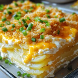 Cheesy Potato Casserole Delightful Layered Dish