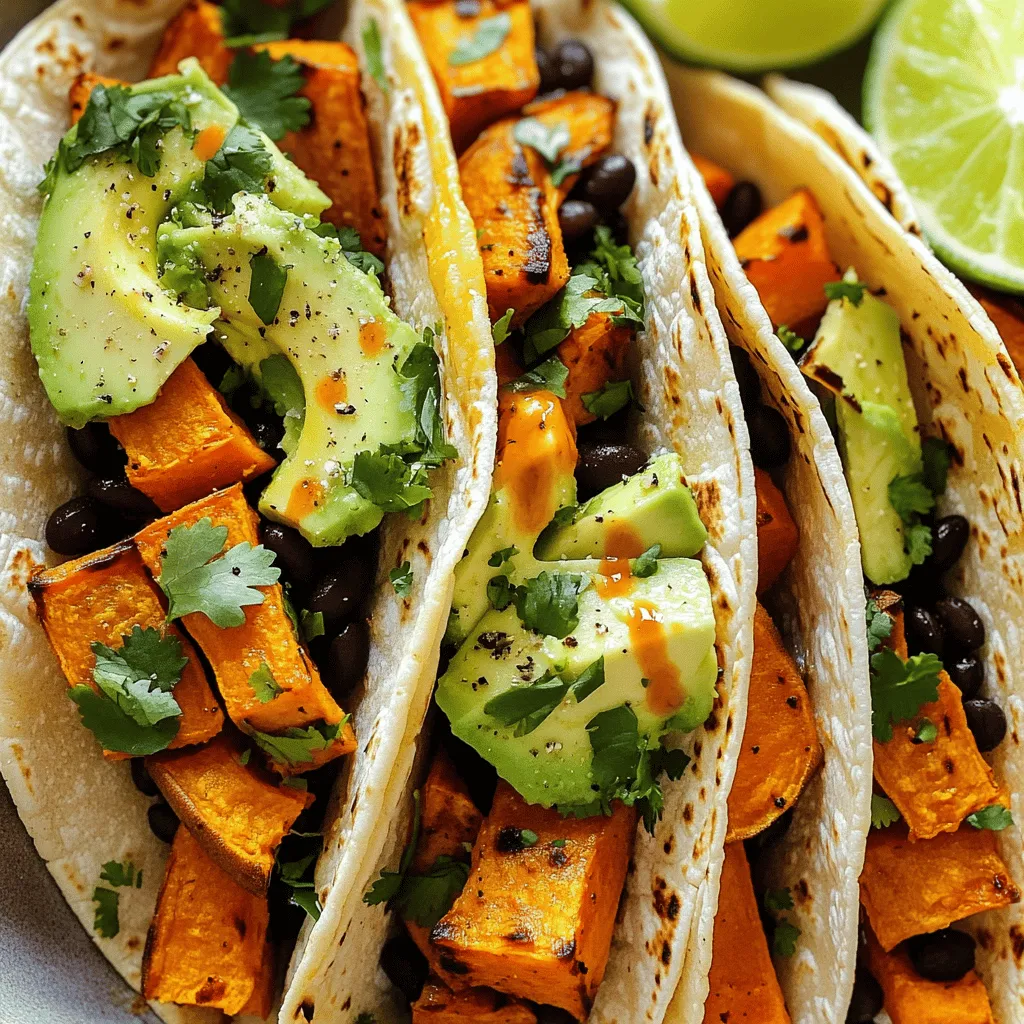 Savory Sweet Potato Black Bean Tacos Recipe