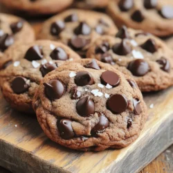 - 1 cup unsalted butter, at room temperature - 1 cup packed brown sugar, firmly pressed - 1/2 cup granulated white sugar - 2 large eggs, preferably at room temperature - 2 teaspoons pure vanilla extract - 1 3/4 cups all-purpose flour - 1/2 cup unsweetened cocoa powder - 1 teaspoon baking soda - 1/2 teaspoon fine sea salt - 1 cup semi-sweet chocolate chips - 1/2 cup milk chocolate chips - 1/4 cup dark chocolate chunks - Nuts (e.g., walnuts or pecans) - Alternative chocolate types (white chocolate, butterscotch) Choosing high-quality chocolate chips makes a big difference. Look for brands like Guittard, Ghirardelli, or Nestlé. These brands offer rich flavor and great melting quality. Using good chocolate enhances the taste of each cookie. You want every bite to be packed with chocolate goodness. For the best results, measure your ingredients carefully. This helps create the perfect texture for your cookies. Remember, the right balance of butter, sugar, and flour leads to a great cookie. If you want to explore more, check out the Full Recipe for detailed instructions. 1. Start by preheating your oven to 350°F (175°C). This helps the cookies bake evenly. 2. Line two baking sheets with parchment paper. This keeps the cookies from sticking. 3. In a large bowl, mix 1 cup of unsalted butter with 1 cup of packed brown sugar and 1/2 cup of granulated sugar. Use an electric mixer on medium speed. Cream them until light and fluffy. This should take about 2-3 minutes. 1. Add 2 large eggs into the butter and sugar mix, one at a time. Make sure each egg is fully mixed in before adding the next. 2. Pour in 2 teaspoons of pure vanilla extract and stir gently to combine. 3. In a separate bowl, whisk together 1 3/4 cups of all-purpose flour, 1/2 cup of unsweetened cocoa powder, 1 teaspoon of baking soda, and 1/2 teaspoon of fine sea salt. 4. Gradually add this dry mix to the wet ingredients. Mix on low speed until just combined. Be careful not to overmix; this keeps your cookies soft. 1. Gently fold in 1 cup of semi-sweet chocolate chips, 1/2 cup of milk chocolate chips, and 1/4 cup of dark chocolate chunks. Use a spatula to distribute the chocolate evenly. 2. Use a cookie scoop or a tablespoon to drop rounded balls of dough onto the prepared baking sheets. Space them about 2 inches apart. This allows for spreading during baking. 1. Place the baking sheets in your preheated oven. Bake the cookies for 10-12 minutes. Watch closely; they should have set edges and soft centers. 2. Once done, carefully remove the sheets from the oven. Let the cookies cool on the baking sheets for 5 minutes. 3. Transfer the cookies to a wire rack to cool completely. This gives them the perfect texture. For the full recipe, check the earlier section. Enjoy your homemade treats! To get the best cookie texture, you must adjust your baking time. For chewy cookies, bake them for 10-11 minutes. If you want crisp cookies, go for 12-13 minutes. The edges should be set, but the middle can be soft. Spacing your cookies on the baking sheet is crucial. Place them about 2 inches apart. This space helps them spread evenly. If they are too close, they will stick together and lose their shape. One big mistake is overmixing the dough. Mix just until the flour disappears. Overmixing makes the cookies tough. On the flip side, under-mixing can leave dry flour pockets. Aim for a smooth, even dough. Also, remember to use room temperature ingredients. Cold butter or eggs can affect how the dough comes together. Room temperature helps everything mix better, leading to a softer cookie. To make your cookies really pop, add sea salt before serving. A light sprinkle on top enhances the sweetness. It creates a lovely contrast. For serving, think about pairing them with milk or coffee. You can also stack them on a rustic wooden board for a nice look. A glass jar tied with a ribbon makes a great gift too. If you want the full recipe, check it out [Full Recipe]. {{image_4}} You can take chocolate chip cookies to a new level. One great twist is making double chocolate chip cookies. To do this, simply add cocoa powder to the dough. This makes the cookies rich and extra chocolatey. You can find the full recipe for decadent double chocolate chip cookies above. If you want a vegan or gluten-free version, it is easy! Replace butter with coconut oil and use flax eggs. For gluten-free, swap regular flour with almond or oat flour. Both options taste great and fit different diets. Mixing flavors can make your cookies even better. Try adding peanut butter to the dough for a nutty taste. Just replace some butter with peanut butter. This gives a soft, chewy cookie with a lovely flavor. Mint chocolate chip cookies are another fun combo. Just add mint extract to the dough. This gives a fresh twist that is perfect for any mint lover. You can even toss in some chopped mint candies for a crunchy surprise. Seasonal themes make cookies special. For the holidays, add spices like cinnamon or nutmeg. This brings warmth and comfort to each bite. You can also decorate them with festive colors. In summer, try adding fruits or nuts. Chopped cherries or walnuts can give a burst of flavor. These seasonal variations keep your cookie game exciting all year round. To keep your cookies fresh, use airtight containers. This helps to lock in moisture and flavor. Store them at room temperature. Cookies will stay fresh for about one week this way. If you want to keep them longer, freeze the cookie dough. Just scoop the dough into balls and place them on a baking sheet. Freeze them for a few hours, then store them in a freezer bag. They can stay fresh for up to three months. Stale cookies can still bring joy! To revive them, place a slice of bread in the container with the cookies. The cookies will absorb moisture from the bread and become soft again. For frozen cookies, simply thaw them at room temperature. You can also warm them in the oven at a low temperature for a few minutes. This helps bring back their fresh-baked taste. For the full recipe on making these delicious cookies, check out the [Full Recipe]. To make your cookies chewier, use more brown sugar. Brown sugar has moisture that keeps cookies soft. You can also add an extra egg yolk. This adds fat, which gives the cookies a nice chew. Try baking them for a shorter time too. Check them at 10 minutes. If the edges are set but the centers are soft, pull them out. Let them cool on the tray to finish baking. Yes, you can use oil instead of butter. However, this change will affect flavor and texture. Butter gives cookies a rich taste and a nice crisp. Oil makes cookies softer and denser. If you choose oil, use less than the butter amount. For every cup of butter, use about 3/4 cup of oil. Properly measuring flour is key to great cookies. Use a spoon to scoop flour into your measuring cup. Do not scoop directly from the bag. This packs the flour, making your cookies dry. After scooping, level the flour with a knife. This gives you the right amount. Baking at high altitudes can change cookie outcomes. You may need to reduce baking time and temperature. Lower the oven temperature by 25°F (about 15°C). This helps cookies bake evenly. Also, add a bit more flour. Start with 1-2 tablespoons. This helps cookies hold their shape better. You now know the core ingredients and steps to bake the best cookies. Remember to choose quality chocolate and avoid common mistakes. Adjust your baking times to get the texture you love. Feel free to try fun variations and seasonal twists to keep things exciting. Proper storage will keep your cookies fresh for longer. Baking cookies is a creative joy you can master. Enjoy every bite and share the love with friends and family. Happy baking!