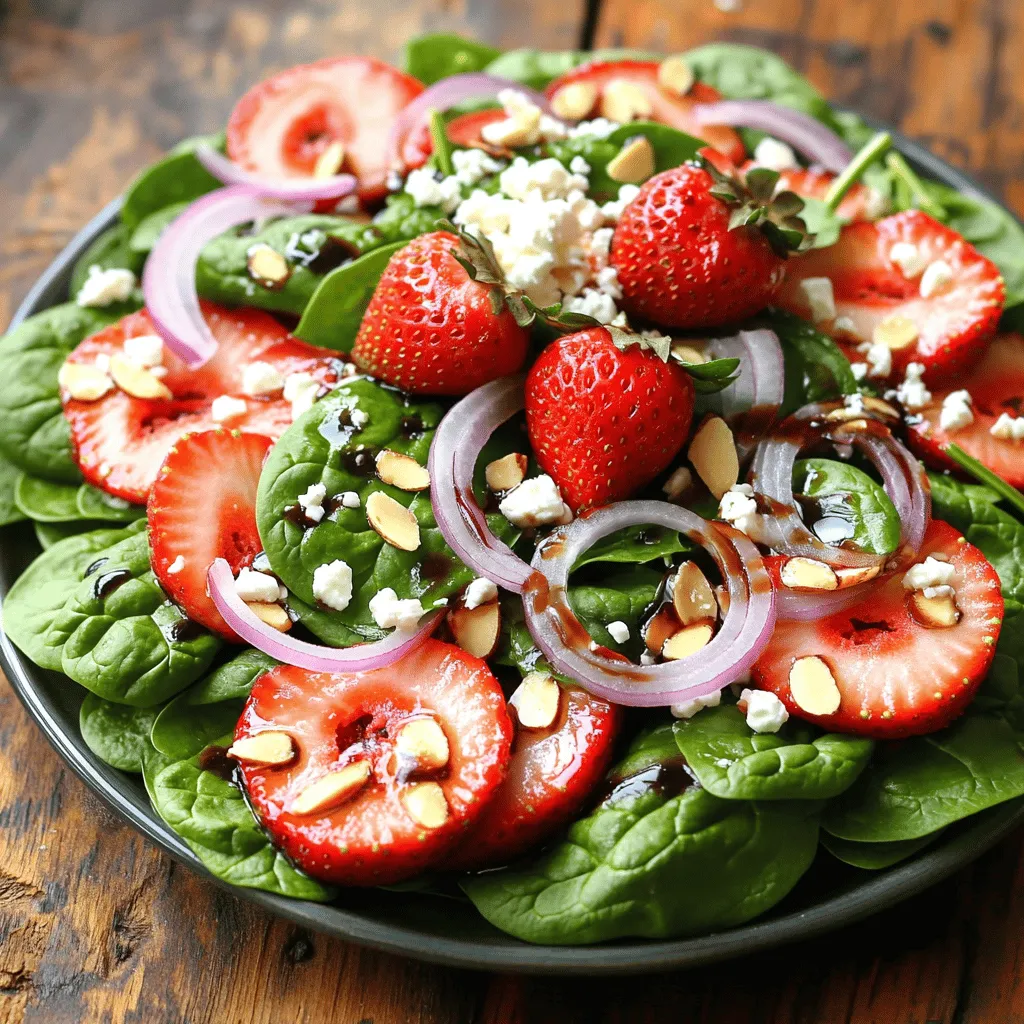 Strawberry Spinach Salad Fresh and Flavorful Delight