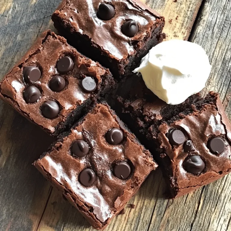 For these vegan sweet potato brownies, you need some simple yet rich ingredients. Here’s what you’ll need: - 1 medium sweet potato (about 1 cup when mashed) - 1/2 cup almond butter (or your favorite nut butter) - 1/4 cup pure maple syrup - 1/4 cup unsweetened cocoa powder - 1/2 cup almond flour - 1/4 cup oats, ground into flour - 1/2 teaspoon baking powder - 1/4 teaspoon salt - 1/2 cup dark chocolate chips (dairy-free) - 1 teaspoon vanilla extract These ingredients come together to create a rich and fudgy delight. The sweet potato adds moisture and natural sweetness, while the almond butter gives a creamy texture. If you can't find some ingredients, don’t worry. You can easily swap them out: - Nut butter: Use peanut butter or sunflower seed butter for a different flavor. - Maple syrup: Honey or agave syrup works as a sweetener too. - Cocoa powder: Carob powder is a great alternative if you want a caffeine-free option. - Almond flour: You can use all-purpose flour or coconut flour, but adjust the amount slightly. - Oats: Regular oats can work if you don't have ground oats. These substitutions let you customize the recipe to fit your pantry and needs. To make these brownies even more delicious, consider adding toppings and mix-ins: - Nuts: Chopped walnuts or pecans add crunch. - Fruits: Fresh raspberries or banana slices can enhance the flavor. - Spices: Cinnamon or nutmeg can add warmth and depth. - Coconut: Shredded coconut adds a lovely texture and flavor. - Extra chocolate: More chocolate chips or chunks for a gooey brownie treat. These options let you personalize each batch for your taste buds. For the complete recipe, check out the [Full Recipe]. To start, wash your sweet potato well. Use a fork to poke holes all over it. This helps steam escape while cooking. You can cook it in the microwave for 5-7 minutes on high. If you prefer, roast it in the oven for 45-60 minutes at 400°F (200°C). Once soft, let it cool a bit. Then, peel the skin off and mash it in a bowl until smooth. In a large bowl, combine the mashed sweet potato with almond butter, maple syrup, and vanilla extract. Mix them well until they blend into a creamy texture. In another bowl, sift together cocoa powder, almond flour, ground oats, baking powder, and salt. Gradually add this dry mix to the wet ingredients. Stir constantly until the batter is thick and fudgy. Next, pour the brownie batter into a lined 8x8-inch baking dish. Spread it evenly with a spatula. Bake in the preheated oven at 350°F (175°C) for 20-25 minutes. Check with a toothpick; it should come out clean. Once done, let the brownies cool in the pan for about 10 minutes. Use the parchment paper to lift them out and place them on a wire rack. Allow them to cool completely before cutting them into squares. For the full recipe, refer to the earlier section. Choosing the right sweet potato makes a big difference. Look for sweet potatoes that are firm and smooth. Avoid any with soft spots or blemishes. I prefer medium-sized sweet potatoes. They give the best flavor and texture. A good sweet potato will have a sweet, earthy smell. This means it is fresh and ready to use. To ensure a fudgy texture, don’t overmix the batter. Once you combine the wet and dry ingredients, mix until just combined. Overmixing can lead to dry brownies. Also, be careful not to bake them too long. Keep an eye on them after 20 minutes. Insert a toothpick into the center. It should come out with a few moist crumbs, not clean. This means they are perfectly fudgy. If you have leftover brownies, store them in an airtight container. They can last for up to a week at room temperature. For longer storage, place them in the fridge. Just be sure to let them cool completely first. When you want to enjoy them again, reheat in the microwave. Heat for 10-15 seconds for a warm, gooey treat. You can also serve them cold, topped with dairy-free ice cream. For the Full Recipe, don't miss the details on how to create these delightful brownies. {{image_4}} You can easily make these brownies gluten-free. Simply swap the almond flour for a gluten-free flour blend. This change keeps the brownies rich and fudgy. You can also use ground oats as a base. Oats are naturally gluten-free, but check for cross-contamination. This ensures they are safe for those with gluten allergies. If you want to try different sweeteners, there are many options. Agave syrup is a great choice if you want a milder taste. You can also use coconut sugar for a deeper flavor. Remember that these sweeteners may change the texture slightly. Adjust the amount based on your sweetness preference. Using ripe bananas is another option. Just mash them well and mix them in! Adding flavors can make your brownies unique. Try mixing in nuts like walnuts or pecans for crunch. You can also add spices for warmth. Cinnamon or nutmeg pairs well with sweet potatoes. For a twist, add orange zest for a fresh citrus note. Dark chocolate chips are classic, but you can use white or butterscotch chips too. Each option gives a new taste to the brownies. For more ideas, check the Full Recipe! To keep your vegan sweet potato brownies fresh, store them in an airtight container. This helps keep moisture in, so they stay soft. Place parchment paper between layers to avoid sticking. Store them at room temperature for a few days. If you want to keep them longer, refrigeration is a good option. Just remember to let them warm up a bit before eating. Freezing is a great way to save brownies for later. First, let them cool completely. Then, wrap each brownie in plastic wrap. After that, place the wrapped brownies in a freezer-safe bag or container. Label the bag with the date. This way, you can enjoy your brownies anytime. They can last up to three months in the freezer. When stored correctly, the brownies last about 4-5 days at room temperature. In the fridge, they can last up to a week. If frozen, they stay good for three months. Always check for any signs of spoilage before eating. This way, you can enjoy your rich and fudgy delight at its best. Yes, you can make these brownies oil-free. Instead of oil, use almond butter to keep them moist. Almond butter gives a rich texture without adding unwanted oils. You can also use other nut or seed butters. They work well too. Just make sure they have a creamy consistency. To check if your brownies are done, use a toothpick. Insert it into the center of the brownies. If it comes out clean or with a few moist crumbs, they are ready. If it has wet batter, they need more time. Remember, they will continue to cook a bit after you take them out. Sweet potatoes add nutrition and flavor to brownies. They are rich in vitamins A and C. They also provide fiber, which helps digestion. The natural sweetness means you can use less sugar. Plus, sweet potatoes add moisture, making your brownies fudgy and delicious. For the full recipe, check out the details above. In this post, we explored how to make delicious vegan sweet potato brownies. We reviewed key ingredients, helpful substitutions, and tasty toppings. You learned the step-by-step process, from preparing your sweet potatoes to baking. I shared tips for a fudgy texture and storage advice too. Remember, with simple swaps and variations, you can customize these brownies. Enjoy experimenting! Your sweet tooth will thank you for trying this healthier treat.