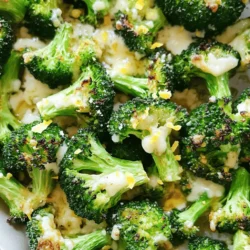 - 1 large head of broccoli, cut into evenly sized florets - 4 cloves of garlic, finely minced - 3 tablespoons extra virgin olive oil - ½ cup freshly grated Parmesan cheese - ½ teaspoon red pepper flakes (optional for heat) - Salt and freshly ground black pepper to taste - Zest of 1 lemon - 1 tablespoon fresh lemon juice Garlic Parmesan Roasted Broccoli is all about fresh ingredients. Start with a large head of broccoli. Make sure to cut it into evenly sized florets. This helps the broccoli cook evenly. Next, you need garlic. Four cloves, finely minced, add a strong, rich flavor. Use extra virgin olive oil to coat the broccoli. Three tablespoons will do. It adds healthy fat and flavor. The Parmesan cheese is a must. Use half a cup of freshly grated cheese. It melts beautifully and creates a tasty crust on the broccoli. For a little kick, add red pepper flakes. Just half a teaspoon is enough. Don’t forget salt and freshly ground black pepper to taste. They enhance all the flavors. Lastly, lemon zest and juice add brightness to the dish. The zest of one lemon and one tablespoon of fresh lemon juice will elevate the taste. You can find the full recipe to make this delicious dish. Enjoy cooking! First, set your oven to 425°F (220°C). This high heat helps the broccoli get crispy edges and a nice caramel color. An even temperature ensures the broccoli cooks through without burning. Use a baking sheet lined with parchment paper. This prevents sticking and makes cleanup easier. In a large bowl, mix the broccoli florets with minced garlic. Add three tablespoons of olive oil. This oil helps the garlic flavor spread and keeps the broccoli moist. Season with salt, black pepper, and optional red pepper flakes for some heat. Toss everything well. Make sure every floret gets coated. This step is key for even cooking and flavor. Roast the broccoli in the oven for about 15 minutes. This first roasting makes the broccoli tender. After 15 minutes, take it out carefully. Sprinkle half a cup of grated Parmesan cheese evenly on top. The cheese will melt and create a lovely crust. Put the baking sheet back in the oven for another 10 minutes. You want it to be tender and golden brown. Once done, drizzle fresh lemon juice and sprinkle lemon zest for a bright finish. To get that perfect crunch on your Garlic Parmesan Roasted Broccoli, follow these tips: - Roasting tips for crispy edges: Set your oven to 425°F (220°C). This high heat helps the broccoli roast fast and brown nicely. Spread the florets out on the baking sheet. Give them space to breathe. If they are too close, they will steam instead of roast. - Importance of even cutting: Cut your broccoli into similar-sized pieces. This helps them cook at the same rate. Aim for bite-sized florets. If some are big and some are small, the small ones may burn while the big ones stay raw. To take your dish to the next level, consider these ideas: - Suggestions for seasoning adjustments: You can add more spices. Try smoked paprika or garlic powder for extra flavor. If you love heat, increase the red pepper flakes. You can also use herbs like thyme or oregano for a fresh twist. - Pairing ideas with the dish: Garlic Parmesan Roasted Broccoli goes well with many meals. Serve it with grilled chicken or fish for a full dinner. You can also mix it into pasta for a tasty side. It adds color and nutrition to any plate. For a light meal, pair it with a crisp salad. For the complete recipe, check the Full Recipe section. {{image_4}} You can switch up Garlic Parmesan Roasted Broccoli by adding new ingredients. Consider mixing in nuts like almonds or walnuts. They add a nice crunch. You can also try different veggies. Carrots or bell peppers can make this dish colorful and tasty. Using different cheeses is another great way to change the flavor. Romano or cheddar can add a unique twist. Each cheese gives a different taste. Try mixing two kinds for even more flavor! If you want to make this dish lower in carbs, you can use a low-carb cheese. Vegan substitutes work too! Use nutritional yeast instead of Parmesan. It gives a cheesy flavor without dairy. For a gluten-free option, this dish is already safe! Just check your cheese brand to ensure it's gluten-free. Enjoy this tasty dish without worries! To keep your garlic Parmesan roasted broccoli fresh, use airtight containers. Glass containers work well. They keep moisture out and preserve flavor. If you have leftovers, let them cool first. Once cooled, place them in your chosen container. Make sure to seal it tightly. When you want to reheat, use the oven. Preheat it to 350°F (175°C). Spread the broccoli on a baking sheet. Heat for about 10 minutes. This method keeps the broccoli crispy. You can also use a microwave. Place the broccoli in a microwave-safe dish. Cover it loosely and heat for 1-2 minutes. Stir halfway through for even heating. In the fridge, garlic Parmesan roasted broccoli lasts about 3-4 days. Keep it sealed in an airtight container. This helps keep it fresh and tasty. If you want to freeze it, do so before reheating. Place the cooled broccoli in a freezer bag. Remove as much air as possible. It can last up to 2-3 months in the freezer. When you're ready to eat it, thaw in the fridge overnight. Reheat in the oven for best results, or use the microwave. Enjoy the same great taste! Check out the Full Recipe for more details! How to make Garlic Parmesan Roasted Broccoli? To make Garlic Parmesan Roasted Broccoli, first, gather your ingredients. You will need one large head of broccoli, four cloves of garlic, extra virgin olive oil, Parmesan cheese, red pepper flakes, salt, black pepper, lemon zest, and lemon juice. Preheat your oven to 425°F (220°C). Cut the broccoli into florets and add them to a bowl with minced garlic. Drizzle the olive oil over the broccoli, and season with salt, black pepper, and red pepper flakes if you like heat. Toss everything until well-coated, then spread the broccoli on a baking sheet. Roast for 15 minutes, sprinkle with Parmesan, and roast for another 10 minutes. Finish with lemon juice and zest for a bright flavor. For the full recipe, check out the earlier section. Can I prepare it ahead of time? Yes, you can prepare Garlic Parmesan Roasted Broccoli ahead of time. You can wash and cut the broccoli a day before. Store the florets in a sealed container in the fridge. You can also mix the oil and seasonings in advance. When ready to cook, toss the broccoli with the mixture and roast it. This dish tastes fresh and delicious, even after some prep. What’s the best oven temperature for roasting? The best oven temperature for roasting broccoli is 425°F (220°C). This high heat helps the broccoli become tender with crispy edges. Cooking at this temperature allows the garlic to flavor the broccoli without burning. It also helps the Parmesan get golden and tasty. Alternatives to baking for cooking broccoli? If you want to try alternatives to baking, you can steam or sauté the broccoli. Steaming keeps the broccoli bright green and tender. Sautéing in a pan with oil gives it a nice char and flavor. Both methods work well, but roasting gives that crispy texture you might love. What dishes pair well with Garlic Parmesan Roasted Broccoli? Garlic Parmesan Roasted Broccoli pairs well with many dishes. It tastes great with grilled chicken, steak, or fish. You can serve it alongside pasta or quinoa for a complete meal. The bright flavors make it a good match for heavier dishes. How to make it a complete meal? To make it a complete meal, add protein and grains to the table. You could have roasted chicken or tofu with rice or quinoa. Adding a fresh salad can also help balance the meal. This way, you get a variety of flavors and nutrients on your plate. This blog post covered how to make Garlic Parmesan Roasted Broccoli. We listed all the key ingredients and shared steps for preparing and roasting. You learned tips for the best texture and flavor. We also explored fun variations and storage methods. In conclusion, this dish is easy and tasty. You can adapt it to fit your needs. Whether you enjoy it as a side or a main dish, this recipe is sure to please. Give it a try and enjoy every bite!