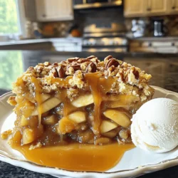 - 1 can (21 oz) apple pie filling - 1 cup caramel sauce - 1 box (15.25 oz) yellow cake mix - 1/2 cup unsalted butter, melted The main ingredients for Caramel Apple Dump Cake are simple and easy to find. I love using apple pie filling because it adds sweet flavor and a nice texture. The caramel sauce gives the cake a rich, gooey sweetness. Yellow cake mix makes it quick to prepare. The melted unsalted butter helps create a golden crust. - 1/2 cup chopped pecans - Vanilla ice cream You can make the cake even better by adding optional ingredients. Chopped pecans add a nice crunch. They also give a nutty flavor. Vanilla ice cream is perfect on top. The cold ice cream pairs well with the warm cake. - 1 teaspoon ground cinnamon Adding ground cinnamon gives the cake a warm spice flavor. It enhances the apple taste and makes it smell amazing while baking. You can use more or less, depending on your taste. I find that just a teaspoon is just right! Using these ingredients, you will create a dessert that is easy and delightful. For the full recipe, check out the details provided earlier. First, preheat your oven to 350°F (175°C). This step is key for even baking. Next, take a 9x13 inch baking dish and grease it well. You can use cooking spray or butter to make sure nothing sticks. Now, let’s layer our ingredients. Start by spreading the apple pie filling evenly across the bottom of your greased dish. This will create a nice base. Once that’s done, drizzle half of the caramel sauce over the apple filling. This adds a rich sweetness. Next, grab a bowl and mix the yellow cake mix with the ground cinnamon. Sprinkle this mixture evenly over the caramel-covered apples. Don’t stir it in; just let it sit on top. Then, pour the melted butter evenly over the cake mix. This will help create a crispy top. Place your baking dish in the oven and bake for about 40-45 minutes. You want the top to be golden brown and the edges bubbling. After baking, remove it from the oven and let it cool for about 10-15 minutes. This cooling time helps the cake set. For an extra treat, drizzle the rest of the caramel sauce on top before serving. To make the best dump cake, layer your ingredients well. Start by spreading the apple pie filling evenly in your baking dish. This step gives you a smooth base. Next, drizzle caramel sauce over the filling. Make sure you cover it well, so every bite has flavor. It’s crucial not to stir the melted butter into the cake mix. Pour it evenly over the top instead. This keeps the butter from mixing too much. When baked, it creates a crispy crust that everyone loves. When it’s time to serve, add your favorite toppings. Vanilla ice cream is a must for me. It pairs well with the warm cake. You can also sprinkle more cinnamon on top for extra flavor. If you like nuts, add chopped pecans on the ice cream for crunch. For presentation, serve the cake in dessert bowls. Drizzle more caramel sauce over each serving. This adds a sweet touch that looks great. Feel free to play with flavors! You can swap the apple pie filling for cherry or peach. This gives a fun twist to your dump cake. You can also try using different cake mixes, like chocolate or spice cake. Using other pie fillings is a great idea too! Mixed berry filling can add a burst of color and taste. It’s all about making this dessert your own. Check out the Full Recipe for more ideas on how to customize your creation. {{image_4}} You can change the flavor of your Caramel Apple Dump Cake with different fruits. Try using cherry or peach pie filling for a fruity twist. This gives a sweet and tangy taste that pairs well with caramel. Mixed berry filling is another great choice. It adds a burst of color and a lovely mix of flavors. If you're looking for a healthier option, you can reduce the sugar in the caramel sauce. This keeps the cake sweet without too many calories. Another idea is to use a sugar-free cake mix. This makes the dessert lighter while still tasty. You won’t miss the extra sugar. For those who need gluten-free options, look for gluten-free cake mix. This allows everyone to enjoy the dessert. You can also make it vegan. Use a plant-based butter instead of regular butter. Substitute the caramel sauce with a vegan version. These changes keep the dessert delicious and friendly for various diets. To keep your Caramel Apple Dump Cake fresh, store it in the fridge. Place leftovers in an airtight container. This helps prevent the cake from drying out. Make sure to cover it tightly with a lid or plastic wrap. You can enjoy this dessert for up to three days after baking. When it comes to reheating, the best method is the oven. Preheat your oven to 350°F (175°C). Place the leftover cake in a baking dish. Cover it with foil to keep it moist. Heat for about 15-20 minutes. If you're in a hurry, you can use the microwave. Heat a slice on medium power for 30-45 seconds. Serve it warm, and don't forget to drizzle some extra caramel sauce on top for a tasty touch! If you want to store the cake for a longer time, you can freeze it. First, let it cool completely. Then, cut the cake into slices. Wrap each slice in plastic wrap, then place them in a freezer bag. Remove as much air as possible. This helps prevent freezer burn. You can freeze it for up to three months. To thaw, move the slices to the fridge overnight. Before serving, reheat as described above for the best taste. Enjoy your delicious treat! What is a dump cake? A dump cake is a simple dessert. You layer ingredients in a pan, then bake. No mixing is needed. This makes it quick and easy to prepare. Can I use homemade apple filling? Yes! You can use homemade apple filling. Just make sure it is thick enough. This will keep the dessert from being too wet. How do I know when the cake is done? Check for a golden brown top. The edges should bubble slightly. You can also insert a toothpick into the center. If it comes out clean, it's ready! What should I do if the top isn't golden brown? If the top isn't golden, bake it a bit longer. Check every five minutes. Make sure the edges are bubbling as well. Can this dessert be served cold? Yes, you can serve it cold. However, it tastes best warm with ice cream. The warm cake and cold ice cream create a great mix. How long does Caramel Apple Dump Cake last in the fridge? It lasts about three to four days in the fridge. Store it in an airtight container. Reheat individual servings in the microwave for a warm treat! This blog post covers the easy steps to make a Caramel Apple Dump Cake. You learned about the key ingredients, from apple pie filling to yellow cake mix. We discussed tips for perfect layers and suggested serve options. Remember, you can customize this treat with different fruits and even healthier choices. This dessert is simple, fun, and tasty. Enjoy your baking journey!