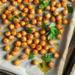 - 1 can (15 oz) chickpeas, thoroughly drained and rinsed - 2 tablespoons extra virgin olive oil - 1 teaspoon smoked paprika - 1 teaspoon ground cumin - 1 teaspoon garlic powder - 1/2 teaspoon cayenne pepper - Sea salt, to taste Chickpeas are the star of this dish. They are packed with protein and fiber. Olive oil adds a rich flavor and helps them crisp up. The spices are key to making them spicy and tasty. Smoked paprika gives a nice smoky note. Ground cumin adds warmth, while garlic powder boosts the flavor. Cayenne pepper brings the heat, but you can adjust it to your liking. Sea salt enhances all the flavors perfectly. - Fresh parsley, finely chopped - Additional spices or cheese Fresh parsley not only looks nice but also adds a fresh taste. You can sprinkle more spices on top if you want to change the flavor. A bit of cheese can also add creaminess and richness. For the full recipe, you can check the details in the previous section. Enjoy your spicy roasted chickpeas! 1. Preheat your oven to 400°F (200°C). This helps the chickpeas get crispy. 2. Line a baking sheet with parchment paper. This makes cleanup easy. 3. Open a can of chickpeas and drain them. Rinse them under cold water. 4. Use a clean kitchen towel to dry the chickpeas. They need to be dry for crunch. 1. In a large bowl, add the dried chickpeas. 2. Pour in 2 tablespoons of extra virgin olive oil. 3. Add 1 teaspoon of smoked paprika for flavor. 4. Mix in 1 teaspoon of ground cumin and 1 teaspoon of garlic powder. 5. Adjust the heat with 1/2 teaspoon of cayenne pepper. 6. Sprinkle in sea salt to taste. 7. Stir everything well until all the chickpeas are coated. 1. Spread the chickpeas on the lined baking sheet. Place them in a single layer. 2. Roast them in the oven for 20-25 minutes. Stir halfway through for even cooking. 3. Keep a close watch to avoid burning. Ovens can vary in heat. 4. When they turn golden and crispy, take them out. Let them cool for a few minutes. 5. Taste and add more salt or spices as needed. Garnish with fresh parsley before serving. For the full recipe, check [Full Recipe]. To get that perfect crunch in your spicy roasted chickpeas, you must dry them well. After rinsing the chickpeas, use a clean kitchen towel. Pat them until they feel dry. Removing moisture helps them roast better. Next, check your oven temperature. Preheat it to 400°F (200°C). An oven that is too hot can burn the chickpeas, while a cool oven will make them chewy. Spices are the heart of this recipe. You can play with different spices to suit your taste. Try adding curry powder or chili powder for a unique twist. Each spice brings a new flavor. If you love heat, adjust the cayenne pepper to your liking. Start with a half teaspoon and increase it if you like it spicier. Taste as you go, and make it your own. Spicy roasted chickpeas make a great snack. Pair them with fresh veggies or a yogurt dip for a tasty bite. You can also add them to salads or grain bowls for extra crunch. For presentation, serve them in a rustic bowl. Sprinkle extra chopped parsley on top for color. This makes the dish look appealing and fresh. Enjoy the delightful crunch! {{image_4}} You can switch up the spices for fun flavors. For an Indian twist, use garam masala. This spice mix adds warmth and depth. Try adding turmeric or coriander for extra flavor. This version is great for snacking or topping rice dishes. For a Mediterranean style, add feta cheese after roasting. The salty cheese pairs well with the crunch of the chickpeas. You can also sprinkle some olives or sun-dried tomatoes for a fresh touch. This variation works well in salads or as a party snack. These spicy roasted chickpeas are vegan and gluten-free. They fit well into many diets. If you want a low-sodium option, skip the sea salt. You can use herbs instead, like rosemary or thyme, for taste without the salt. Another option is to replace the olive oil with avocado oil. This keeps the crunch while adding healthy fats. You can also adjust the heat level by using less cayenne pepper. This way, you can make a milder snack for kids or those who prefer less spice. For the full recipe, check here: [Full Recipe]. To keep your roasted chickpeas fresh, use an airtight container. Glass jars or plastic containers work well. Make sure the lid seals tightly. Store them in a cool, dry place like a pantry. They will stay good for about three to four days. After that, they may lose crunch. If your chickpeas lose their crunch, don’t worry! You can easily fix them. To recrisp, preheat your oven to 400°F (200°C). Spread the chickpeas on a baking sheet in a single layer. Bake them for about 10 minutes. Keep an eye on them to avoid burning. To prevent sogginess, make sure they cool completely before storing. This keeps them crisp for your next snack! Roasted chickpeas can last up to one week. Store them in an airtight container. Keep them at room temperature for the best crunch. If they lose their crispness, you can re-roast them for a few minutes. This helps them regain that delightful crunch. Yes, you can use dried chickpeas. First, soak them overnight and then cook them until tender. Then, drain and dry them before seasoning. This method may take more time, but it gives you control over the cooking process. Chickpeas are packed with nutrients. They provide protein, fiber, and important vitamins. Eating them can help improve digestion and support heart health. They also help keep you full, making them a smart snack choice. Absolutely! You can adjust the spices as you like. Add more cayenne for heat or try different herbs. You can even toss in some parmesan for a cheesy twist. Let your taste buds guide you! Serve them in a rustic bowl for a warm look. You can sprinkle more parsley on top for color. These chickpeas work great as a snack or a salad topping. They add a nice crunch and flavor to any meal. For the full recipe, check out the Fiery Crunchy Roasted Chickpeas section. Spicy roasted chickpeas are a tasty and easy snack. You learned about the simple ingredients and steps. We covered tips for crispiness and flavor. Plus, I shared storage advice and how to customize the dish. In conclusion, you can enjoy this healthy treat anytime. Experimenting with spices can make it your own. Enjoy your crispy, flavorful chickpeas and share them with friends!