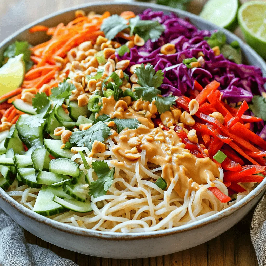 Thai Peanut Noodle Salad Fresh and Flavorful Dish