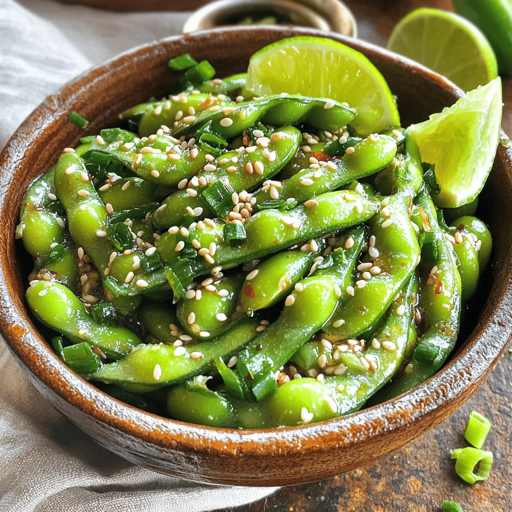 Spicy Garlic Edamame Flavorful and Simple Snack