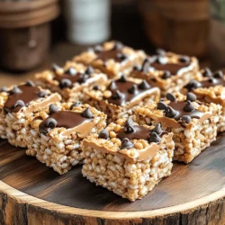 When making No Bake Chex Peanut Butter Bars, you need simple and tasty ingredients. Here’s what you will need: - 3 cups rice Chex cereal - 1 cup creamy peanut butter - 1/2 cup honey or maple syrup - 1/2 cup powdered sugar - 1/2 cup mini chocolate chips (plus extra for topping) - 1 teaspoon vanilla extract - A pinch of salt These ingredients create a chewy, sweet treat that everyone loves. The rice Chex gives a nice crunch. The peanut butter adds creaminess, and the honey or maple syrup brings sweetness. You can make these bars even better with some fun add-ins and toppings. Here are a few ideas: - Chopped nuts for extra crunch - Dried fruits like raisins or cranberries - Swaps for mini chocolate chips, like white or dark chocolate - A sprinkle of sea salt on top for a sweet-salty mix Feel free to be creative! Mix and match your favorite flavors to make these bars truly yours. Measuring your ingredients correctly is key. Use dry measuring cups for cereal and powdered sugar. For sticky ingredients like peanut butter and honey, a liquid measuring cup works best. If you need to substitute, here are some tips: - Almond or cashew butter can replace peanut butter. - Agave syrup can replace honey or maple syrup. - Use granulated sugar instead of powdered sugar, but it may change the texture. These swaps can help you customize the bars to fit your taste or diet. For the full recipe, check the link above. To make No Bake Chex Peanut Butter Bars, gather your ingredients first. You will need rice Chex cereal, creamy peanut butter, honey or maple syrup, powdered sugar, mini chocolate chips, vanilla extract, and a pinch of salt. This simple recipe takes about 10 minutes to prep and 1 hour to set in the fridge. 1. Mix the Cereal: Start by placing the rice Chex cereal in a large bowl. Add a pinch of salt to enhance the flavor. Set this bowl aside. 2. Melt the Peanut Butter: In a medium saucepan over low heat, melt the creamy peanut butter and honey (or maple syrup). Stir it well until smooth. This step is key; keep an eye on it to avoid burning. 3. Combine Flavors: Remove the saucepan from heat. Stir in the vanilla extract. Next, add the powdered sugar. Mix until it’s silky and smooth. 4. Mix with Cereal: Pour the warm peanut butter mixture over the cereal. Gently fold it in, making sure every piece gets coated. No dry cereal should be left behind. 5. Add Chocolate Chips: Sprinkle the mini chocolate chips into the mixture. Stir gently to spread them evenly throughout. 6. Prepare the Dish: Line an 8x8 inch baking dish with parchment paper. Leave some paper hanging over the edges. This will help you lift the bars out later. 7. Press the Mixture: Spoon the Chex mixture into the dish. Use your hands or a spatula to press it down firmly. This step ensures a compact bar. 8. Top It Off: Sprinkle some extra mini chocolate chips on top. Press them down gently so they stick. 9. Chill: Place the dish in the fridge for at least 1 hour. This helps the bars firm up, making them easier to slice. 10. Slice and Serve: Once set, lift the bars out using the parchment paper. Cut them into squares or rectangles as you like. - Press Firmly: The more you press the mixture into the dish, the firmer your bars will be. This keeps them from crumbling. - Chill Long Enough: Allowing the bars to chill for a full hour ensures they set properly. If they are too soft, they won’t hold their shape. - Use Fresh Ingredients: Check the freshness of your peanut butter and chocolate chips. Fresh ingredients make a big difference in taste. For the full recipe, check out the details above. Enjoy making these delicious bars! When making No Bake Chex Peanut Butter Bars, some easy mistakes pop up. Here are a few to watch for: - Not measuring ingredients: Always measure your peanut butter and syrup. Too much or too little can change the texture. - Burning the peanut butter: Heat it on low and stir often. If it burns, the bars can taste bitter. - Not letting them chill long enough: Be patient! Chilling helps the bars set properly. If you cut them too soon, they may crumble. You can make these bars your own with simple tweaks. Here are some ideas: - Add nuts or seeds: Throw in chopped almonds or sunflower seeds for extra crunch. - Switch up the chocolate: Use dark chocolate chips or white chocolate for a fun twist. - Try different cereals: Mix in corn Chex or even granola for a new texture. These bars are great for many occasions. Here are some serving ideas: - Snack time: Pack them for a quick treat during the day. - Dessert: Serve them after dinner with a scoop of ice cream. - Parties: Cut them into small squares and arrange on a platter. They look great and taste even better! For the full recipe, check out the detailed steps above. {{image_4}} You can easily switch things up by adding chocolate. Melt chocolate chips and pour them into the peanut butter mixture. This adds a rich flavor and makes the bars even more special. If you prefer nut butters, try almond or cashew butter. Each nut butter brings its own taste. Mix and match to find your favorite! If you need a gluten-free treat, use gluten-free rice Chex cereal. It's just as crunchy and delicious. This change makes the bars safe for those with gluten issues. Always check labels to ensure all ingredients are gluten-free. You can still enjoy a tasty snack without worrying about gluten. To make a healthier version, reduce the sugar. Use only 1/4 cup of powdered sugar instead of 1/2 cup. You can also swap honey for a sugar-free syrup. These small changes cut down on sugar while keeping great taste. For extra nutrition, add some chopped nuts or seeds to the mix. This way, you can enjoy a guilt-free treat! To keep your No Bake Chex Peanut Butter Bars fresh, store them in an airtight container. You want to avoid exposing them to air, which can make them dry. Layer parchment paper between bars if stacking them. This prevents sticking and keeps them intact. When stored properly, these bars can last up to one week at room temperature. If you want a longer shelf life, consider refrigerating them. In the fridge, they stay fresh for about two weeks. Just remember to wrap them well to keep moisture out. Freezing is a great option if you want to save some for later. Cut the bars into squares first, then wrap each piece in plastic wrap. Place the wrapped bars in a freezer-safe bag or container. They can last for up to three months in the freezer. When you're ready to enjoy, simply thaw them in the fridge or at room temperature. You can enjoy a tasty treat anytime! For the complete recipe, check out the Full Recipe. Yes, you can swap the rice Chex with other cereals. Corn Chex or even O-shaped cereals work great. Each choice adds its own crunch and flavor. Just make sure it is a similar size. This way, the bars hold together well. If you need a substitute for honey or maple syrup, try using agave nectar. It has a mild taste that blends well. You can also use brown rice syrup, which is thicker. If you want a sugar-free option, look for sugar-free syrup. This keeps the bars sweet without added sugars. To make these bars vegan, simply replace honey with agave syrup or maple syrup. Use a creamy peanut butter that has no added sugar or oils. Ensure the chocolate chips are dairy-free. This way, you can enjoy the bars without animal products. These No Bake Chex Peanut Butter Bars are easy to make and delicious. We covered key ingredients, optional toppings, and tips for the right texture. I shared common mistakes to avoid and expert tricks for custom flavors. You can also explore variations for dietary needs and discover how to store them properly. In closing, these bars are fun to make and customize. Enjoy your tasty treats, and feel free to experiment!