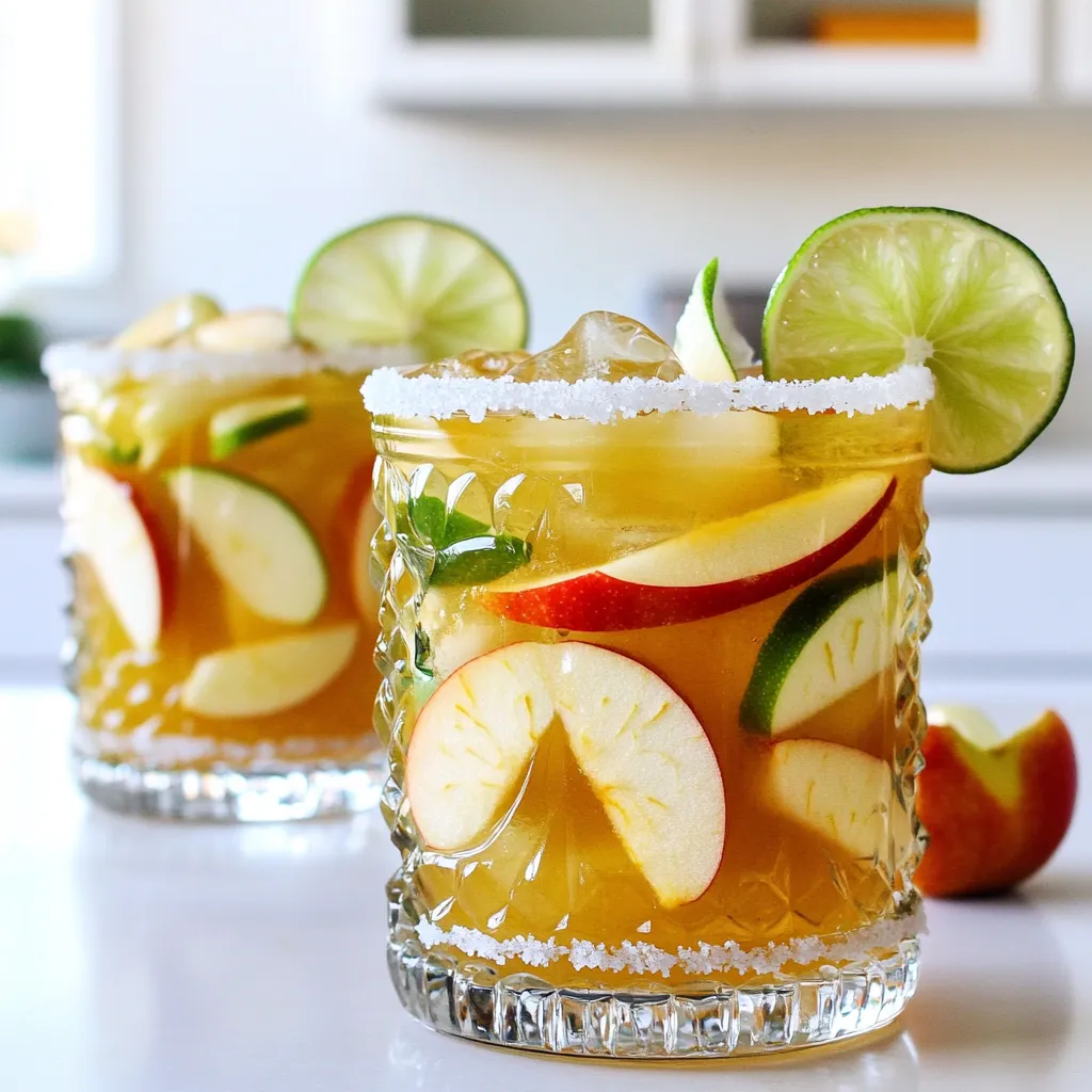 Apple Cider Margarita Mocktail Fresh and Flavorful Drink