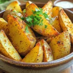 To make Air Fryer Cajun Potato Wedges, you need the following: - 4 medium russet potatoes, thoroughly washed and cut into wedges - 2 tablespoons extra virgin olive oil - 1 tablespoon Cajun seasoning (store-bought or homemade) - 1 teaspoon garlic powder - 1 teaspoon smoked paprika - ½ teaspoon fine sea salt - ½ teaspoon freshly ground black pepper These ingredients create a flavorful and crispy result. For Cajun seasoning, you have choices. You can buy pre-made blends or make your own. A simple mix might include: - Paprika - Oregano - Thyme - Cayenne pepper Homemade seasoning can add depth to your wedges. Adjust the spice level to match your taste. Garnishes can elevate your dish. I recommend: - Fresh parsley, finely chopped Sprinkling parsley adds color and freshness. It makes your potato wedges more appealing. Enjoy your tasty creation! Start by washing the russet potatoes under cold water. Scrub them well to remove dirt. Cut each potato into wedges about 1 inch wide. This size helps them cook evenly. Next, place the wedges in a large bowl. Cover them with cold water and let them soak for 30 minutes. Soaking helps remove extra starch. This step is key for getting crispy potato wedges. After soaking, drain the wedges. Spread them on a clean towel or paper towels. Pat them dry well. Removing moisture helps them crisp up in the air fryer. In a large bowl, whisk together the olive oil, Cajun seasoning, garlic powder, smoked paprika, sea salt, and black pepper. Make sure to mix well. Add the dried potato wedges to the bowl. Toss them gently but thoroughly. You want each wedge to be coated in the seasoning mix. This will give your wedges great flavor. To get those potato wedges crispy, start with soaking them in cold water. Soak for 30 minutes to remove excess starch. After soaking, dry them well with a towel. This step is crucial for crispiness. Use a good amount of olive oil to coat the wedges. This helps them crisp up nicely in the air fryer. Finally, avoid overcrowding the basket. Cook in batches if needed. This allows hot air to flow around each wedge. Cajun seasoning can vary in heat and flavor. If you want more spice, add extra Cajun seasoning or a pinch of cayenne pepper. For a milder taste, reduce the amount of seasoning. You can also mix in other spices like onion powder or thyme for a unique twist. Taste the oil and seasoning mix before adding the wedges. This way, you ensure the flavor is perfect for your liking. Cooking in batches helps you achieve even browning and crispiness. If you add too many wedges at once, they may steam instead of fry. Keep the cooked wedges warm in an oven set to low heat. This keeps them hot and ready to serve as you finish cooking the rest. Remember to flip the wedges halfway through cooking to promote even crispiness. Enjoy your perfectly cooked Cajun potato wedges! {{image_4}} To spice up your Cajun potato wedges, add some heat. You can mix in cayenne pepper or crushed red pepper flakes. Start with a half teaspoon and adjust to your taste. This adds a nice kick without overpowering the Cajun flavor. You can also toss in some diced jalapeños before air frying for an extra burst of spice. If you want a fresh twist, try herbs. Add dried oregano, thyme, or rosemary to the seasoning mix. These herbs can boost flavor without adding heat. You can also use fresh herbs after cooking for a vibrant finish. Chopped basil or cilantro can add a lovely touch. This recipe is already vegan-friendly, but you can enhance it. Swap olive oil for avocado oil for a different taste. You can also pair these wedges with a vegan dipping sauce. A simple mix of vegan mayo and hot sauce makes a great dip. Enjoy your wedges guilt-free! To keep your leftover potato wedges fresh, let them cool completely. After cooling, place them in an airtight container. Make sure to layer them with parchment paper to prevent sticking. Store the container in the fridge for up to three days. This method helps keep their flavor and texture intact. Reheating potato wedges can be tricky. To keep them crispy, use your air fryer. Preheat it to 350°F (175°C). Place the wedges in a single layer in the basket. Heat them for about 5-7 minutes. This method will help restore that crispy texture. You can also use an oven for reheating. Spread the wedges on a baking sheet and heat at 400°F (200°C) for 10-15 minutes. If you want to save some wedges for later, freezing is a great option. After cooking, let the wedges cool. Then, arrange them in a single layer on a baking sheet. Freeze them for about an hour. Once frozen, transfer the wedges to a freezer bag. Remove as much air as possible before sealing. They can last up to three months in the freezer. When ready to eat, simply reheat them directly from the freezer in your air fryer or oven. To make crispy potato wedges, start with soaking them in cold water. Soak for about 30 minutes. This helps remove starch, which can make them soggy. After soaking, dry the wedges well. Use a clean towel or paper towels to remove moisture. Season them with oil and spices before air frying. Cook at 400°F for 15-20 minutes. Flip them halfway for even browning. Keep an eye on them to get your desired crispiness. Yes, you can make potato wedges in the oven. Preheat your oven to 425°F. Follow the same steps for soaking, drying, and seasoning as in the air fryer method. Spread the wedges on a baking sheet in a single layer. Bake for 25-30 minutes, flipping halfway through. This method can also yield crispy wedges, but the air fryer is quicker. You can try various seasoning blends. Here are some tasty ideas: - Italian seasoning for a herby flavor - Chili powder for a spicy kick - Parmesan cheese mixed with herbs for a cheesy taste - Lemon zest for a fresh twist Feel free to experiment and find your favorite! In this post, we explored how to make delicious Cajun potato wedges in an air fryer. We discussed the key ingredients, step-by-step instructions, and tips for crispy texture. I shared ways to enhance flavors with various seasoning options and garnishes. Proper storage and reheating methods help keep your wedges tasty. Remember, these wedges are versatile and can suit many tastes. Enjoy experimenting with flavors and spices, and get creative with your wedges!