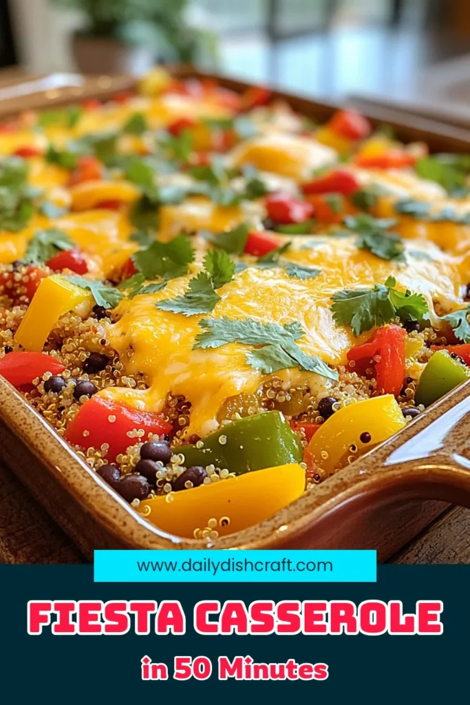 Get ready to delight your taste buds with this Bell Pepper Fiesta Casserole! Packed with vibrant bell peppers, quinoa, black beans, and a medley of spices, this family-friendly dish is perfect for any occasion. Easy to make and bursting with flavor, it's a wholesome choice for dinner. Click now to explore the full recipe and tips for serving this colorful casserole! #BellPepperFiesta #HealthyEating #CasseroleRecipes #VegetarianRecipes
