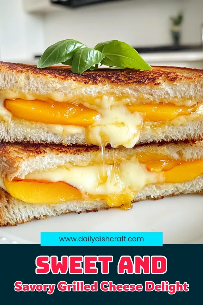 Indulge in the ultimate comfort food with this Honey Peach White Cheddar Grilled Cheese recipe! This unique twist on a classic combines sweet peaches, rich white cheddar, and a drizzle of honey for mouthwatering flavor in every bite. Perfect for a quick lunch or a cozy dinner, this easy recipe can be made in just 15 minutes. Click through to explore the full recipe and elevate your grilled cheese game! #GrilledCheese #PeachRecipes #ComfortFood #QuickMeals