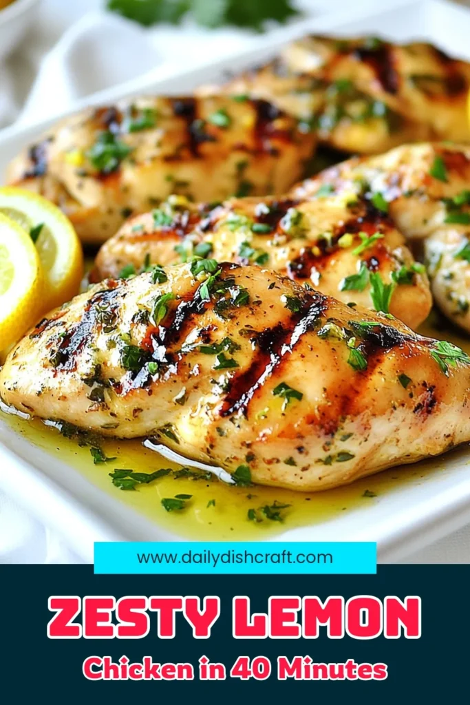 Elevate your dinner with this delicious Greek lemon chicken recipe! This grilled lemon chicken soaks up a zesty chicken marinade of olive oil, garlic, and lemon for an unforgettable Mediterranean chicken dish. Perfectly seasoned and grilled, this lemon garlic chicken is sure to impress your family and friends. Try it today and enjoy a flavorful meal! Save this recipe for later! #GreekLemonChicken #GrilledLemonChicken #MediterraneanDish #ZestyMarinade