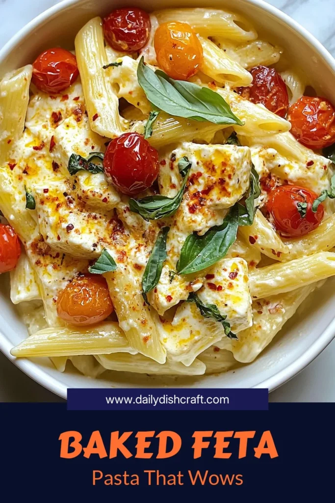 Looking for an easy pasta recipe that bursts with flavor? Try this baked feta pasta! Featuring creamy feta cheese and juicy cherry tomatoes, this oven-baked pasta recipe comes together effortlessly for a delicious meal. In just 40 minutes, you can enjoy a delightful cherry tomato pasta dish that's perfect for any occasion. Don’t forget to save this creamy feta cheese recipe for later! #BakedFetaPasta #EasyPastaRecipes #CherryTomatoPastaDish #OvenBakedPastaRecipes