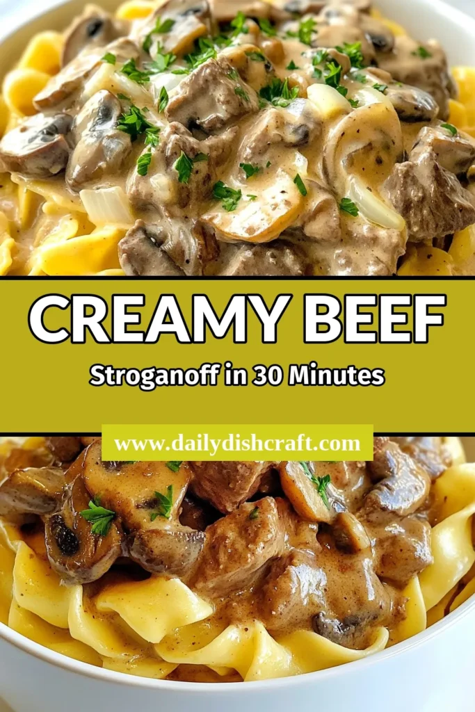 Discover the ultimate comfort food with this creamy beef stroganoff! Our easy Instant Pot Stroganoff recipe features tender beef, savory mushrooms, and egg noodles, ready in just 45 minutes. Perfect for a cozy dinner, this beef stroganoff with egg noodles is both delicious and satisfying. Save this recipe for an effortless family meal that's sure to impress! #InstantPotRecipes #ComfortFood #BeefStroganoff #DinnerInUnder45Minutes