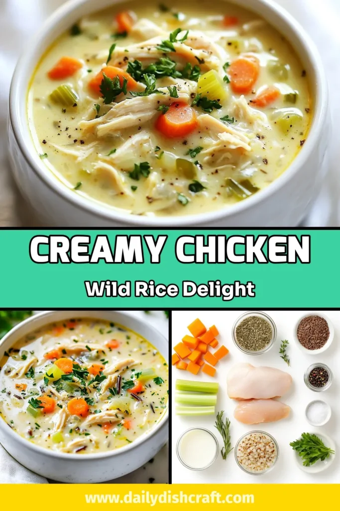 Warm up with this delicious Instant Pot chicken soup that everyone will love! This creamy chicken and wild rice soup combines tender chicken, wholesome wild rice, and the richness of coconut milk for a healthy chicken soup recipe that&rsquo;s easy to make. Perfect for a cozy dinner, this wild rice soup instant pot recipe is your go-to. Try it today and savor the flavors! Save this recipe for later! #InstantPotChickenSoup #HealthyChickenSoupRecipe #CoconutMilkChickenSoup #WildRiceSoupInstantPot
