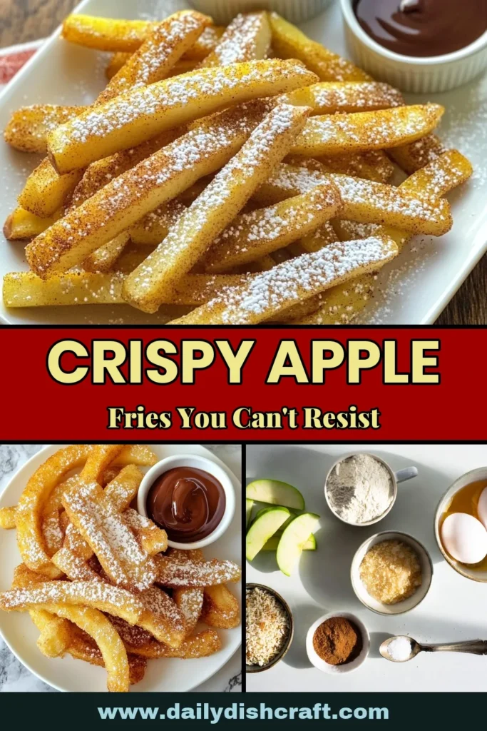Discover the perfect blend of healthy and delicious with this air fryer apple fries recipe! These crispy apple fries, made with panko breadcrumbs, are an easy apple dessert that everyone will love. Enjoy guilt-free fried apples that are golden brown and bursting with flavor. Perfect for snacking or dessert! Try this simple recipe today and impress your family! Don&rsquo;t forget to save for later! #AirFryerAppleFries #CrispyAppleFries #EasyAppleDessert #HealthyFriedApples