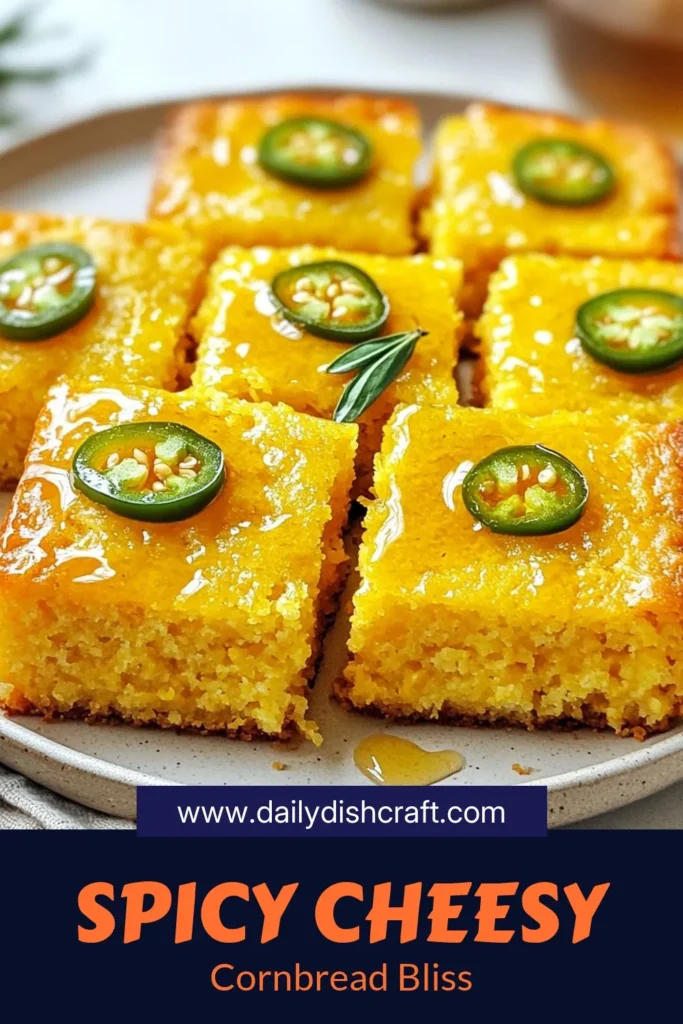 Experience the perfect blend of heat and flavor with this jalape&ntilde;o cheddar cornbread recipe. Our spicy cornbread with jalape&ntilde;os combines the richness of homemade cornbread with buttermilk and the savory goodness of cheddar cheese, making it an easy cornbread for baking. Ideal for family meals or gatherings, this cornbread recipe with cheese is sure to impress. Click to discover the full recipe and enjoy this delicious treat! #JalapenoCheddarCornbread #CornbreadRecipe #SpicyCornbread #EasyBaking