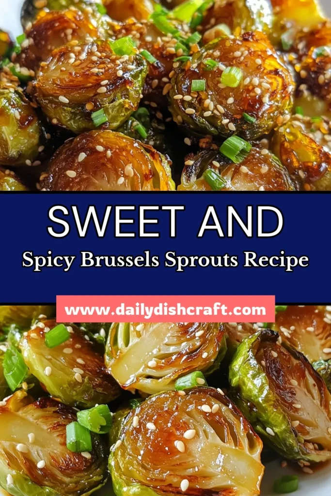 Discover the deliciousness of Honey Sriracha Brussels Sprouts, the perfect roasted Brussels sprouts recipe for your dinner table. This easy vegetarian side dish brings a spicy twist with caramelized Brussels sprouts drizzled in a sweet and spicy honey glaze. Perfectly roasted and bursting with flavor, these spicy Brussels sprouts with honey are sure to impress. Save this recipe for your next meal! #BrusselsSprouts #VegetarianRecipes #EasySideDish #HealthyEating