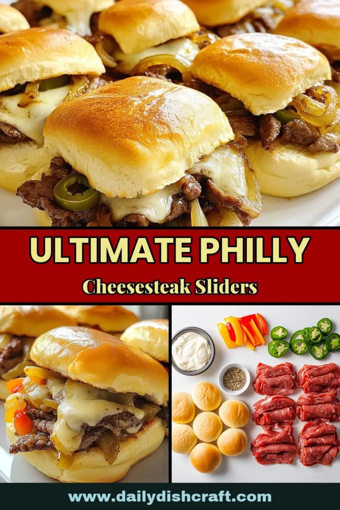 If you're looking for a savory sliders recipe, these Easy Philly Cheesesteak Sliders are perfect for your next gathering! With tender beef, saut&eacute;ed onions, and melted provolone cheese, these baked cheesesteak sliders are a crowd-pleaser. This Philly cheese sandwich recipe is easy to make and delivers maximum flavor in every bite. Save this recipe for a delicious and fun meal! #PhillyCheesesteakSliders #SavorySliders #EasyCheesesteakSliders #BakedCheesesteakSliders