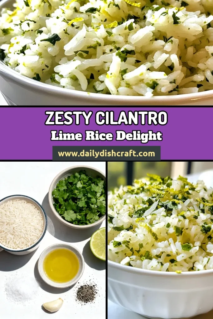 Discover the perfect cilantro lime rice recipe to elevate your meals! This easy cilantro lime rice is a zesty rice side dish made with fluffy long-grain rice, infused with lime juice and fresh cilantro. In just 35 minutes, you can prepare a delicious complement to any main dish. Don't miss out on this flavorful addition to your dinner table. Save this recipe for your next culinary adventure! #CilantroLimeRice #EasyRecipes #SideDish #CookingTips