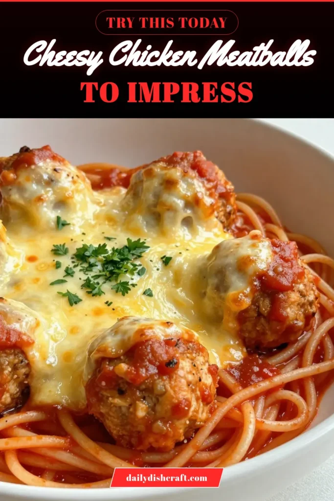 Discover the ultimate comfort food with these Cheesy Chicken Parmesan Meatballs! This easy meatball recipe combines ground chicken, Parmesan cheese, and Italian herbs for a delicious twist on traditional Chicken Parmesan. Perfect for family dinners, these savory meatballs are a must-try among ground chicken recipes. Bake them in marinara sauce and top with mozzarella for a gooey finish. Save this recipe for your next cook night! #ChickenParmesan #MeatballRecipes #ComfortFood #GroundChickenRecipes