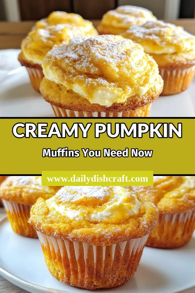 Savor the flavors of fall with these delicious pumpkin cream cheese muffins! These easy pumpkin muffins feature a delightful cream cheese filling that makes them stand out in any fall baking recipe collection. Perfect for cozy mornings or as a sweet treat, these homemade pumpkin muffins are sure to impress. Don’t miss out—save this recipe and enjoy the warmth of autumn in every bite! #PumpkinMuffins #FallBaking #EasyPumpkinMuffins #HomemadeRecipes