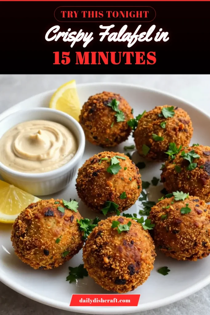 Discover the joy of making crispy air fryer falafel with this easy homemade falafel recipe! Perfect as healthy chickpea snacks or a delightful addition to air fryer vegetarian recipes, these falafel balls are packed with flavor. Serve them with tahini sauce for a delicious dipping experience. Ready in just 30 minutes, this recipe is a must-try! Save it now for a tasty, guilt-free treat! #Falafel #HealthySnacks #AirFryerRecipes #VegetarianDelights
