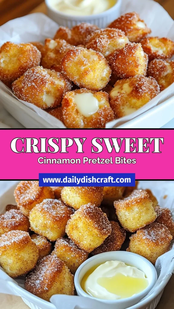 Indulge in these delicious Cinnamon Sugar Pretzel Bites, the perfect sweet pretzel snack for any occasion! This easy pretzel recipe allows you to create soft pretzel bites that melt in your mouth. With a delightful blend of cinnamon and sugar, these homemade pretzel bites are a crowd-pleaser. Don't miss out on this simple and tasty treat - try out this soft pretzel bites recipe today! #CinnamonSugarPretzelBites #HomemadePretzelBites #SweetPretzelSnack #EasyPretzelRecipe