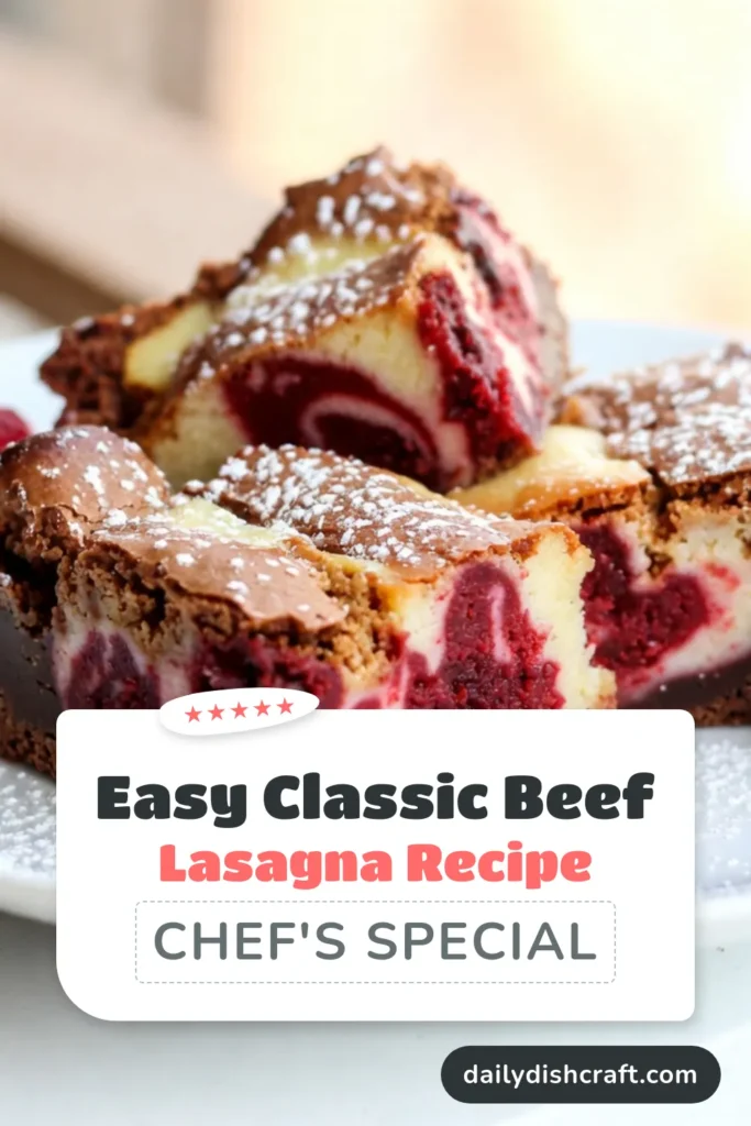 Indulge in these irresistible red velvet cheesecake brownies that combine the rich taste of red velvet desserts with a creamy cheesecake layer. This easy brownie recipe is perfect for any occasion! Try this delicious cream cheese brownies recipe for a delightful twist on a classic favorite. Bake, swirl, and enjoy your heavenly cheesecake layer brownies today! Save this recipe for later! #RedVelvetBrownies #CheesecakeLayerBrownies #BrownieRecipe #RedVelvetDesserts