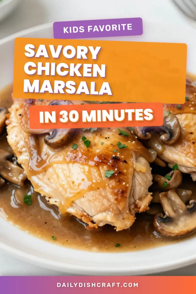 Discover a wonderful Chicken Marsala recipe that's perfect for an easy chicken dinner! This creamy Chicken Marsala is a savory chicken dish that combines tender chicken breasts with flavorful mushrooms and a rich sauce. Ideal for busy weeknights, this Italian chicken recipe is quick to prepare and sure to impress. Save this recipe for your next meal and enjoy a delightful dinner experience. #ChickenMarsala #EasyChickenDinner #ItalianChickenRecipes #SavoryDish