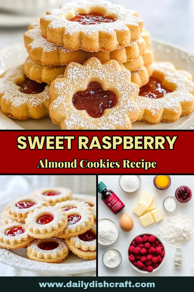Indulge in the delightful taste of Raspberry Almond Linzer Cookies with this easy Linzer cookie recipe! These almond cookies with raspberry jam are perfect for any occasion and are sure to impress. Enjoy making homemade Linzer cookies that are both beautiful and delicious. Be sure to save this recipe for your next baking session! #RaspberryAlmondLinzerCookies #LinzerCookieRecipe #BakingLove #CookieDecorating