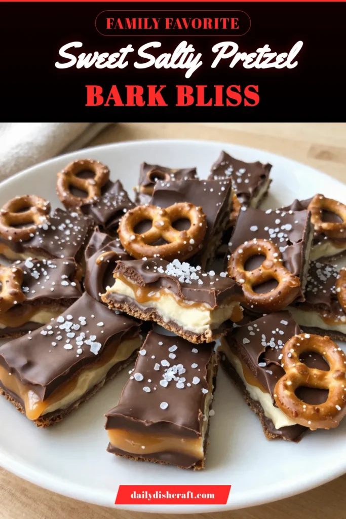 Indulge in this Salty Sweet Caramel Pretzel Bark, the perfect combination of flavors with our easy Pretzel Bark Recipe. This delicious chocolate pretzel treat is an irresistible easy caramel dessert for any occasion. Whether you're enjoying these sweet and salty snacks at home or sharing with friends, they&rsquo;re sure to be a hit! Ready to satisfy your cravings? Try this recipe today! #PretzelBark #CaramelDessert #SweetAndSaltySnacks #ChocolateTreats