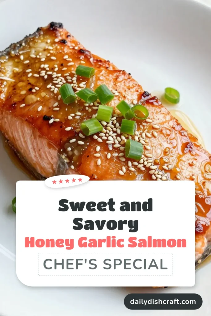 Indulge in the deliciousness of honey garlic salmon with this easy glazed salmon recipe! This baked salmon with a honey glaze is not only full of flavor but also a healthy salmon dinner option for your family. Perfect for weeknight meals, this easy salmon marinade will impress everyone at the table. Save this recipe to brighten up your meal planning! #HoneyGarlicSalmon #GlazedSalmon #HealthyDinner #EasyRecipes