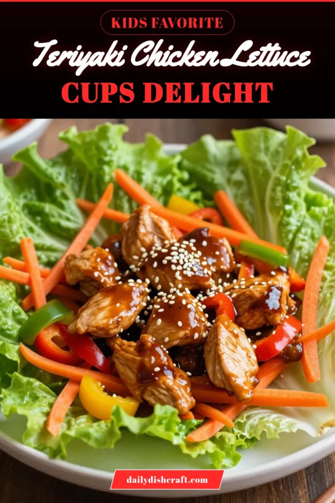 Get ready to savor these delightful Teriyaki Chicken Lettuce Cups! This healthy chicken appetizer features savory teriyaki chicken wrapped in crisp lettuce leaves, making it a perfect gluten-free option. In just 20 minutes, you can whip up this quick dinner recipe that's sure to impress. Ideal for meal prep or entertaining, your taste buds will thank you! Try this easy lettuce cups recipe today! #TeriyakiChicken #HealthyAppetizer #GlutenFree #QuickDinnerRecipes