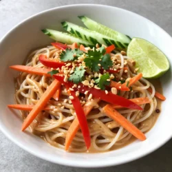 Spicy Thai Peanut Noodles Quick and Flavorful Meal