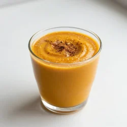 To make a tasty pumpkin pie smoothie, you need these key items: - 1 cup canned pumpkin puree - 1 ripe banana, frozen - 1 cup almond milk (or your preferred milk) - 1/2 cup Greek yogurt or your favorite dairy-free alternative - 2 tablespoons pure maple syrup (adjust according to your sweetness preference) - 1 teaspoon pumpkin pie spice - 1/4 teaspoon pure vanilla extract - A pinch of salt - Ice cubes (optional, for a creamier texture) Each ingredient plays an important role. The pumpkin puree gives the smoothie its rich flavor and vibrant color. The frozen banana adds sweetness and creaminess. Almond milk keeps it light and smooth, while Greek yogurt boosts protein. Maple syrup adds a touch of natural sweetness. Pumpkin pie spice brings warmth, and vanilla enhances the flavor. Each serving of this pumpkin pie smoothie offers a balance of nutrients. Here&rsquo;s what you get: - Calories: Approximately 200 - Protein: About 8 grams - Carbohydrates: Around 30 grams - Fiber: Roughly 4 grams - Fat: Approximately 4 grams - Sugars: About 10 grams This smoothie is not only delicious but also healthy. It is rich in vitamins A and C from pumpkin. The banana adds potassium, which is great for heart health. Greek yogurt contributes calcium for strong bones. You can customize your smoothie with these fun additions: - A scoop of nut butter for added creaminess and protein - A handful of spinach for a nutrient boost without altering the taste - A sprinkle of chia seeds for omega-3 fatty acids - A dash of cinnamon for extra warmth and spice These optional add-ins make your smoothie even more enjoyable. Each option brings unique flavors and benefits. You can mix and match to find your perfect blend! {{ingredient_image_2}} To make the Pumpkin Pie Smoothie, start with your blender. First, add 1 cup of canned pumpkin puree. Next, toss in 1 ripe frozen banana. This will add creaminess and natural sweetness. Then, pour in 1 cup of almond milk, or any milk you like. Now, add 1/2 cup of Greek yogurt or a dairy-free option. This gives your smoothie a nice, rich texture. Next, pour in 2 tablespoons of pure maple syrup for sweetness. If you like, you can adjust this later. Add 1 teaspoon of pumpkin pie spice, a 1/4 teaspoon of pure vanilla extract, and a pinch of salt. Blend everything on high speed. Keep blending until it is smooth and creamy. If you want a thicker texture, add some ice cubes. Blend again until they mix well. After blending, taste your smoothie. If it needs more sweetness, add extra maple syrup and blend again. For a creamy texture, use frozen bananas. They make smoothies thick and cold. Greek yogurt also helps create a rich feel. If your smoothie is too thick, add more milk until it reaches your desired consistency. Blending at high speed ensures everything mixes well. If you want it even creamier, add a few more ice cubes. Blending them well makes a thick, frozen treat. Sweetness is a personal choice. Start with 2 tablespoons of maple syrup. After blending, taste your smoothie. If you want it sweeter, add more syrup. Blend again to mix it well. You can also use honey or agave syrup as alternatives. Each sweetener gives a different taste, so feel free to experiment. Just remember to adjust slowly, so it doesn&rsquo;t become too sweet. To keep your Pumpkin Pie Smoothie fresh, store it in an airtight container. Glass jars work great. Store it in the fridge for up to 24 hours. If you want to keep it longer, freeze it. Just pour it into ice cube trays or freezer bags. When you're ready, blend the frozen cubes for a quick treat. Presentation makes your smoothie more fun! Pour it into clear glasses to show off the color. Top it with a sprinkle of pumpkin pie spice for a festive touch. You can also add a swirl of whipped cream on top for extra flair. Serve with a straw or a spoon to enjoy every sip. Want a thicker smoothie? Add more Greek yogurt or banana. You can also toss in ice cubes before blending. If you like it super creamy, try using coconut milk instead of almond milk. Blend until smooth and creamy to get the best texture. Pro Tips Use Fresh Ingredients: For the best flavor, opt for fresh or high-quality canned pumpkin puree. Fresh ingredients can elevate the taste of your smoothie significantly. Adjust Sweetness: The amount of maple syrup can be adjusted based on your taste preferences. Start with less and add more as needed to find your perfect balance. Experiment with Spices: Feel free to get creative with spices! Adding a touch of nutmeg or cinnamon can enhance the fall flavors of your smoothie. Chill Your Ingredients: For an extra refreshing smoothie, chill your almond milk and yogurt beforehand. This helps keep your smoothie cold and creamy without needing too much ice. {{image_4}} To make a vegan version, swap Greek yogurt for a dairy-free option. I suggest using coconut yogurt or silken tofu for creaminess. You can keep the almond milk or choose oat milk for a thicker base. Use maple syrup to sweeten, just like in the original. This smoothie will still taste rich and delicious. For a keto-friendly twist, replace maple syrup with a low-carb sweetener like erythritol or stevia. Use full-fat coconut milk instead of almond milk. This change adds creaminess while keeping carbs low. You can also skip the banana, which has more sugar. Instead, add avocado for a smooth texture without extra carbs. Boost your Pumpkin Pie Smoothie with superfoods for health benefits. Try adding a tablespoon of chia seeds for fiber. You can also mix in a scoop of protein powder for extra protein. Spinach is another great addition; it blends well and adds vitamins without changing the taste. These simple tweaks make your smoothie even more nutritious and satisfying. To store your leftover smoothie, pour it into a clean jar or container. Seal it tight. Place it in the fridge. It will stay fresh for up to two days. Before drinking, shake or stir it well. This helps blend any settled ingredients back together. If you want to keep your smoothie longer, freeze it! Pour the smoothie into ice cube trays or freezer-safe bags. Leave some space at the top of the bag for expansion. When you want to enjoy it, just blend a few cubes with a splash of milk. It&rsquo;s a quick and easy treat. To refresh a stored smoothie, add a splash of milk or water. Blend it again until smooth. If it&rsquo;s frozen, let it sit at room temperature for a few minutes. Then blend it to your desired creaminess. Avoid reheating it in the microwave, as it changes the texture and taste. Yes, you can use fresh pumpkin. Just cook and puree it first. Fresh pumpkin gives a nice flavor. It also adds more nutrients. Make sure to remove the skin and seeds before cooking. Bake or steam it until soft. Then blend until smooth. Almond milk works great, but you can try others too. Oat milk or coconut milk are tasty options. Each milk brings its own flavor. Use unsweetened versions to keep it healthy. This way, you can control the sweetness. To cut calories, use less maple syrup. You can skip it or use a sweetener like stevia. Choose low-fat Greek yogurt or a dairy-free yogurt. This way, you reduce calories without losing taste. Adding more ice also makes it lighter. The smoothie packs many health benefits. Pumpkin is high in fiber and vitamin A. Bananas add potassium and natural sweetness. Greek yogurt offers protein and probiotics for gut health. Almond milk is low in calories and rich in vitamins. Maple syrup gives antioxidants too. Each ingredient supports a healthy diet. In this blog post, we explored how to make a pumpkin pie smoothie. We covered the key ingredients, nutritional facts, and tasty add-ins for flavor. You learned step-by-step instructions to blend a creamy mix. I shared tips for storage and ways to enjoy your smoothie. You also saw variations, like vegan and keto-friendly options. Now, enjoy making this healthy drink. It's simple, tasty, and packed with nutrients. Your new favorite smoothie awaits!