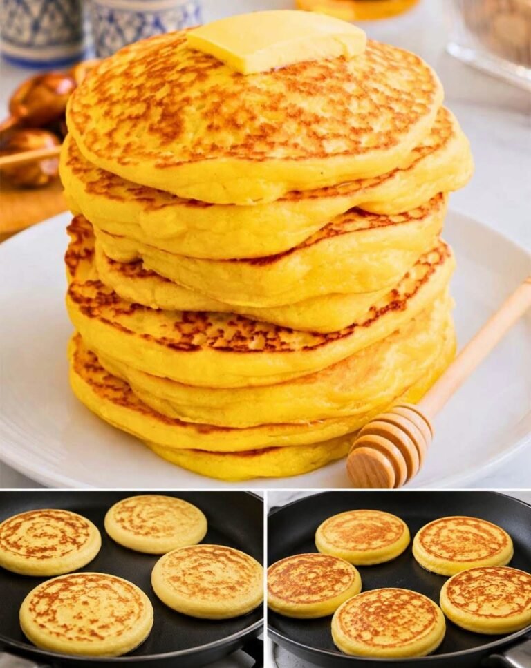 Moroccan Harcha Pancakes: Soft, Golden Semolina Cakes for Breakfast