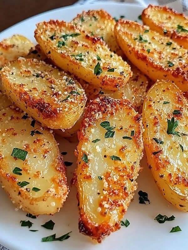 Garlic and Herb Hasselback Potatoes with Crisp, Golden Edges