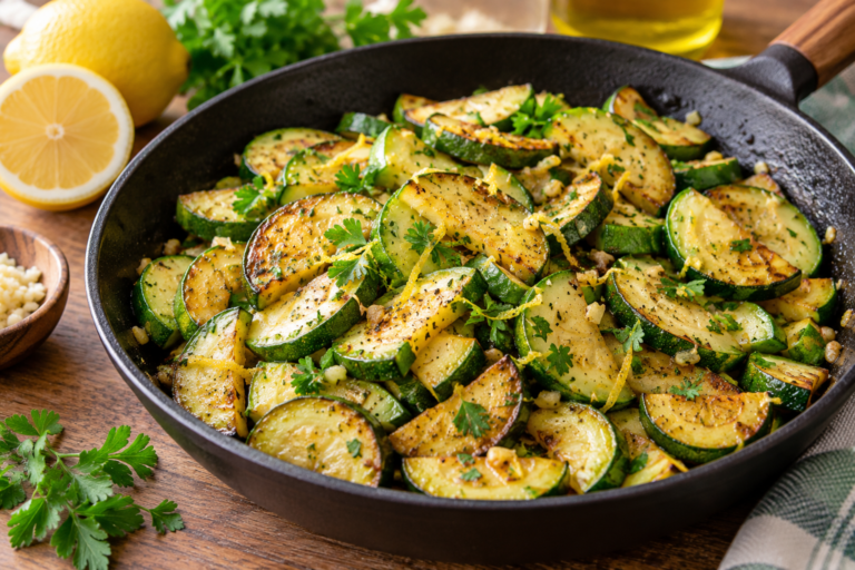 Lemon-Garlic Skillet Zucchini: A Bright, Simple Side Dish